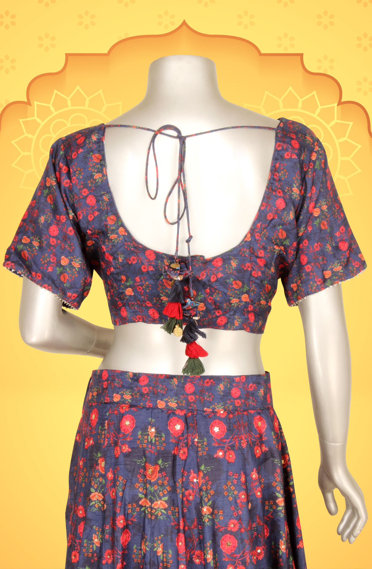 Blue Designer Silk Readymade Lehenga - 131-PD20