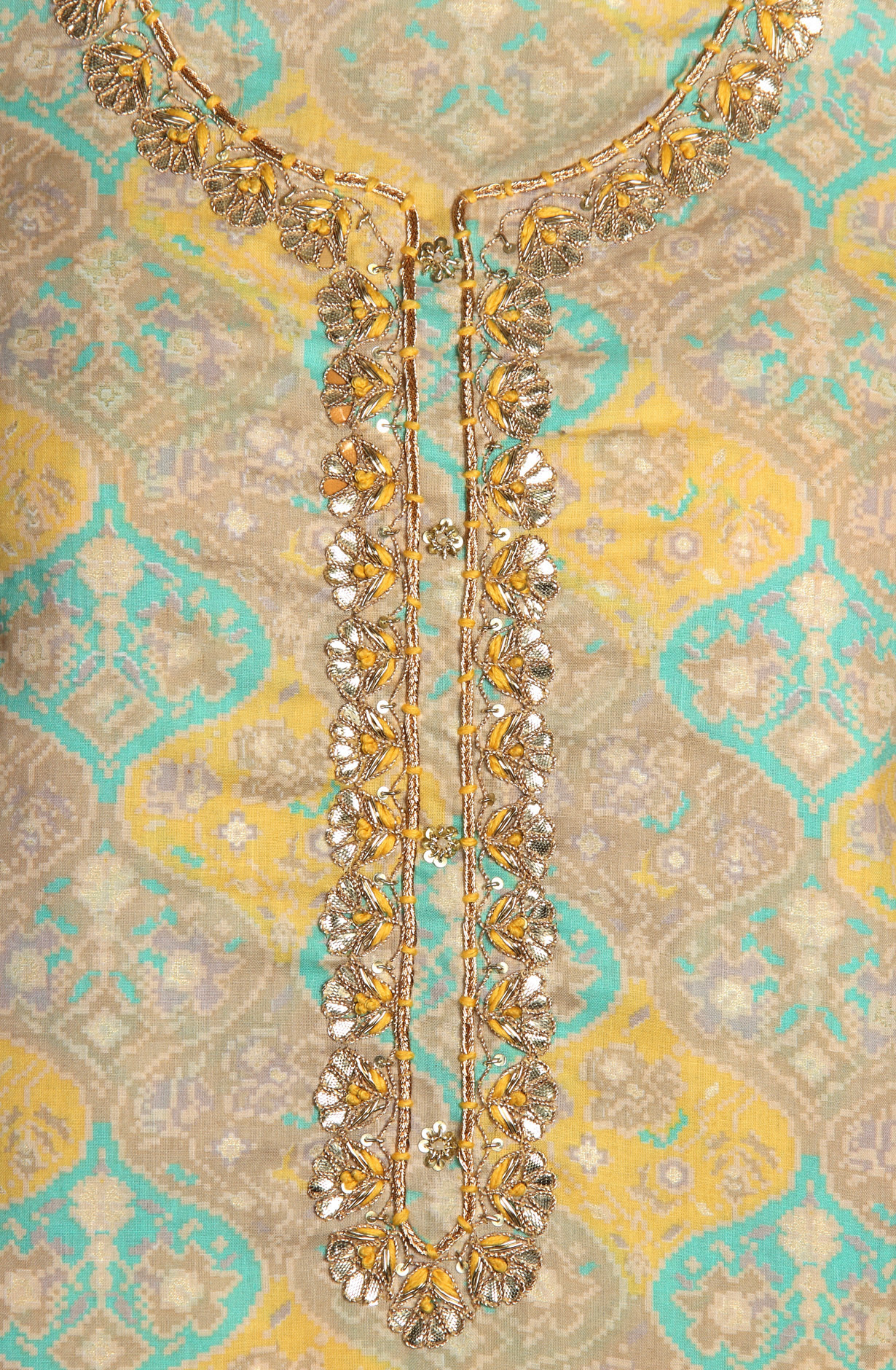 Multi-coloured Cotton Printed Salwar Suit with Beautiful Dupatta - 131-RT5205B