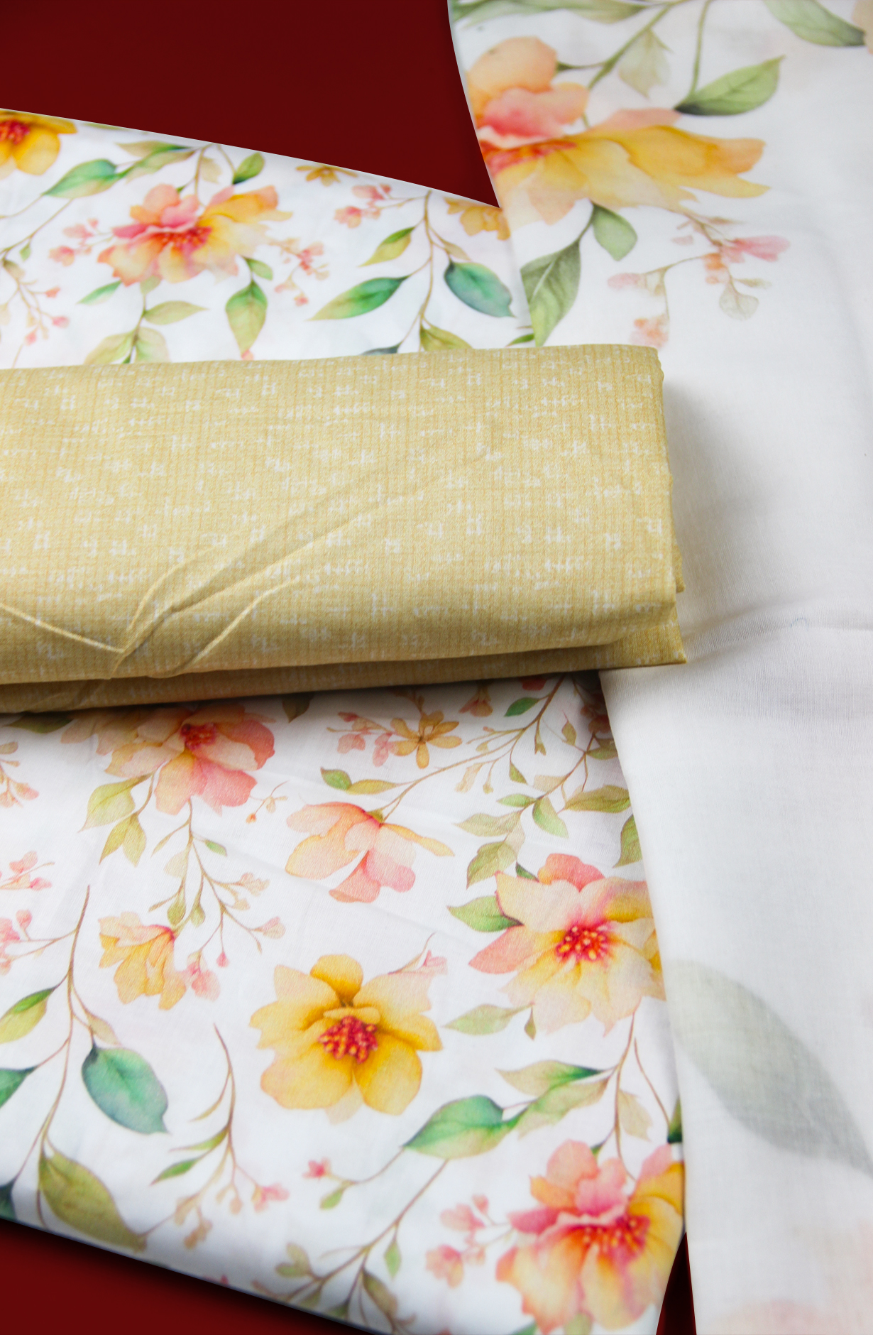 Beautiful Printed Pure Cotton Suit-Set - 131-STK3279