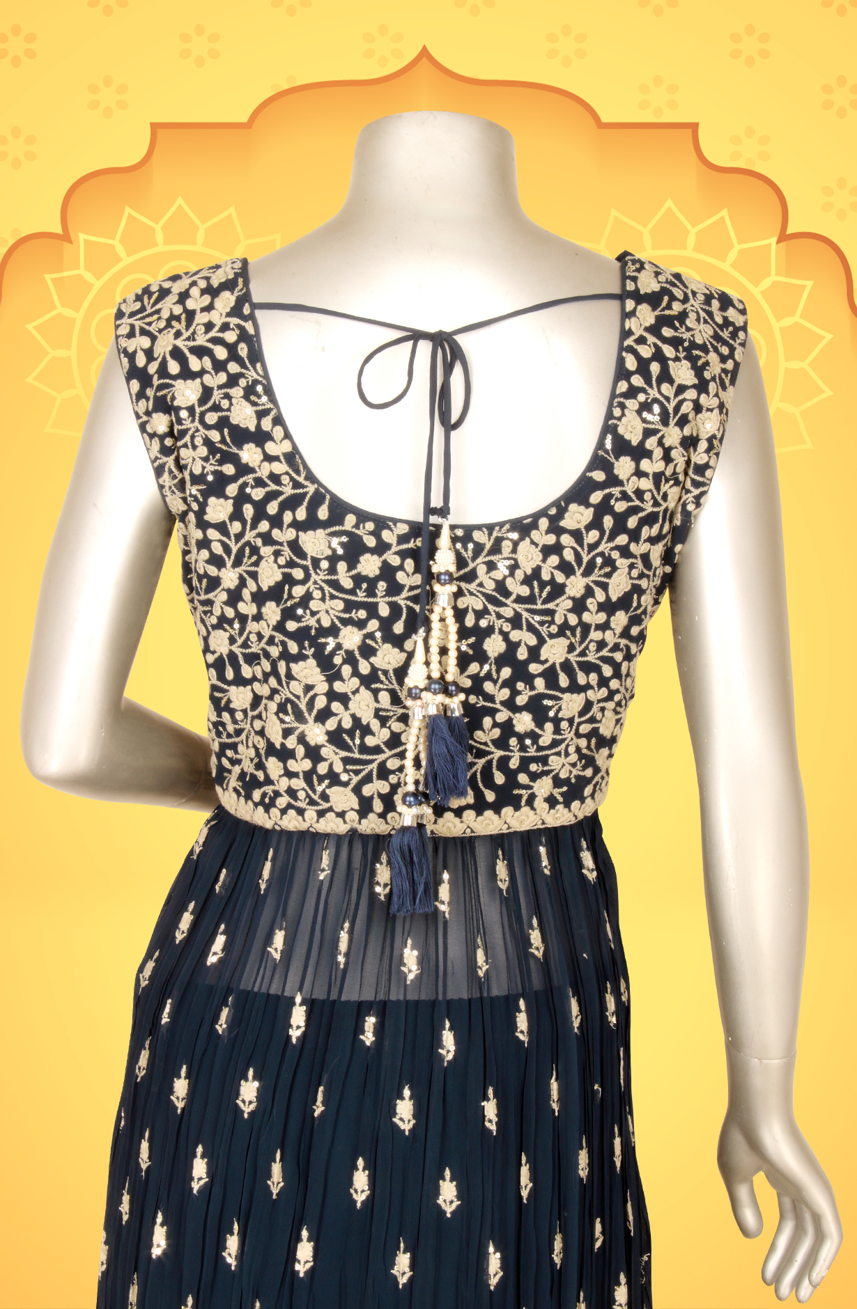 Teal Beautiful Georgette Partywear Stitched Palazzo Suit - 131-GC639A