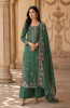 Green Mul Chanderi Unstitched Suit Set with Beautiful Dupatta - 752-9180B