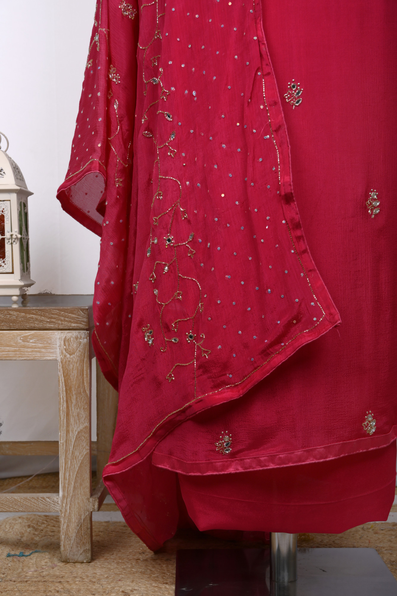 Rani Chinon Suit set with Chinon dupatta - 131-RR3930C