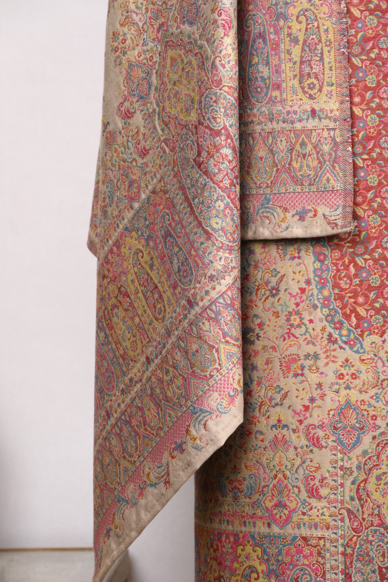 Brown Pashmina Suit set with Dupatta- 1000-0455F