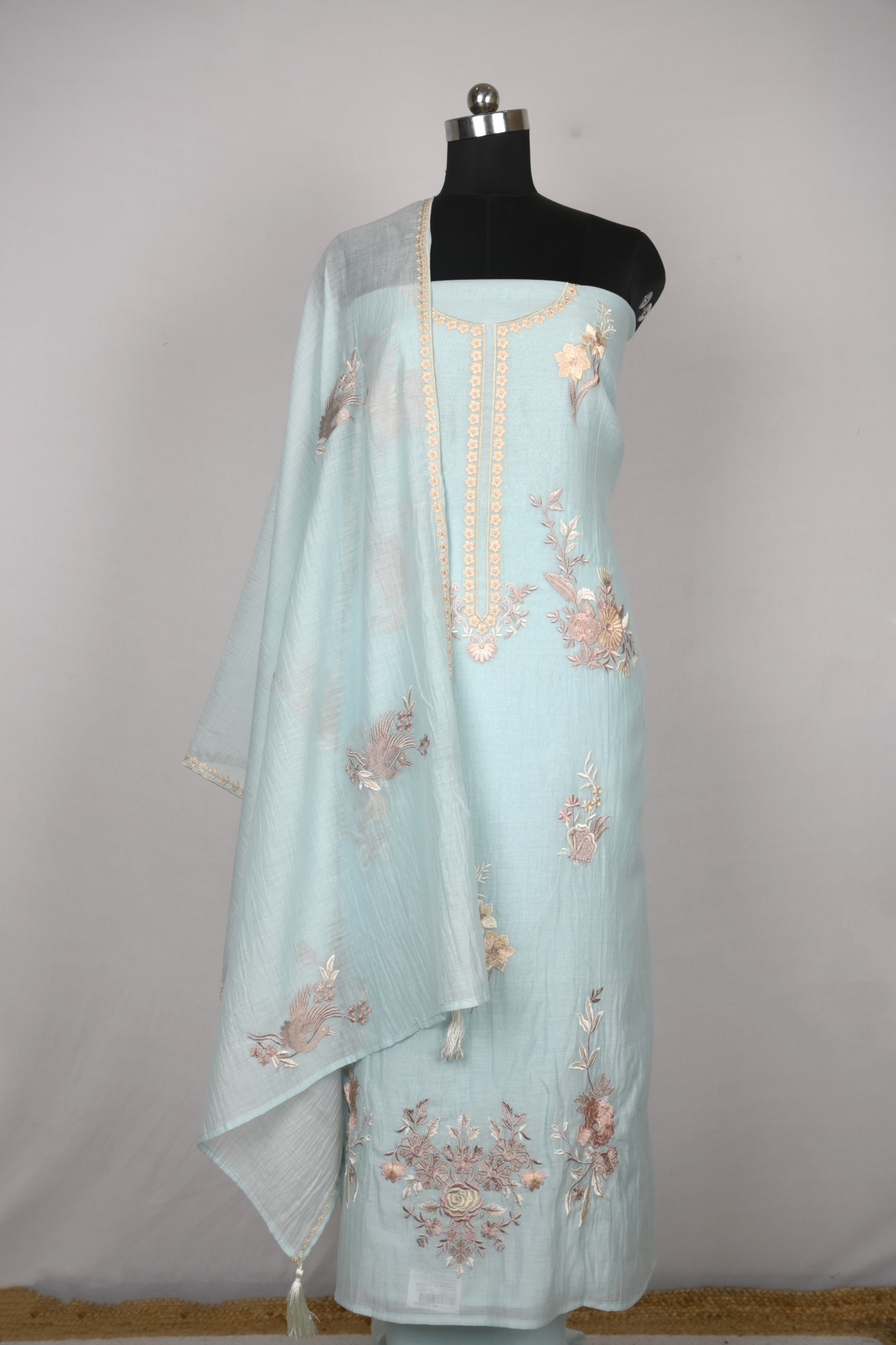 Firozee Mul Cotton Beautiful Suit Set with Dupatta - 996-MCHEMB1109