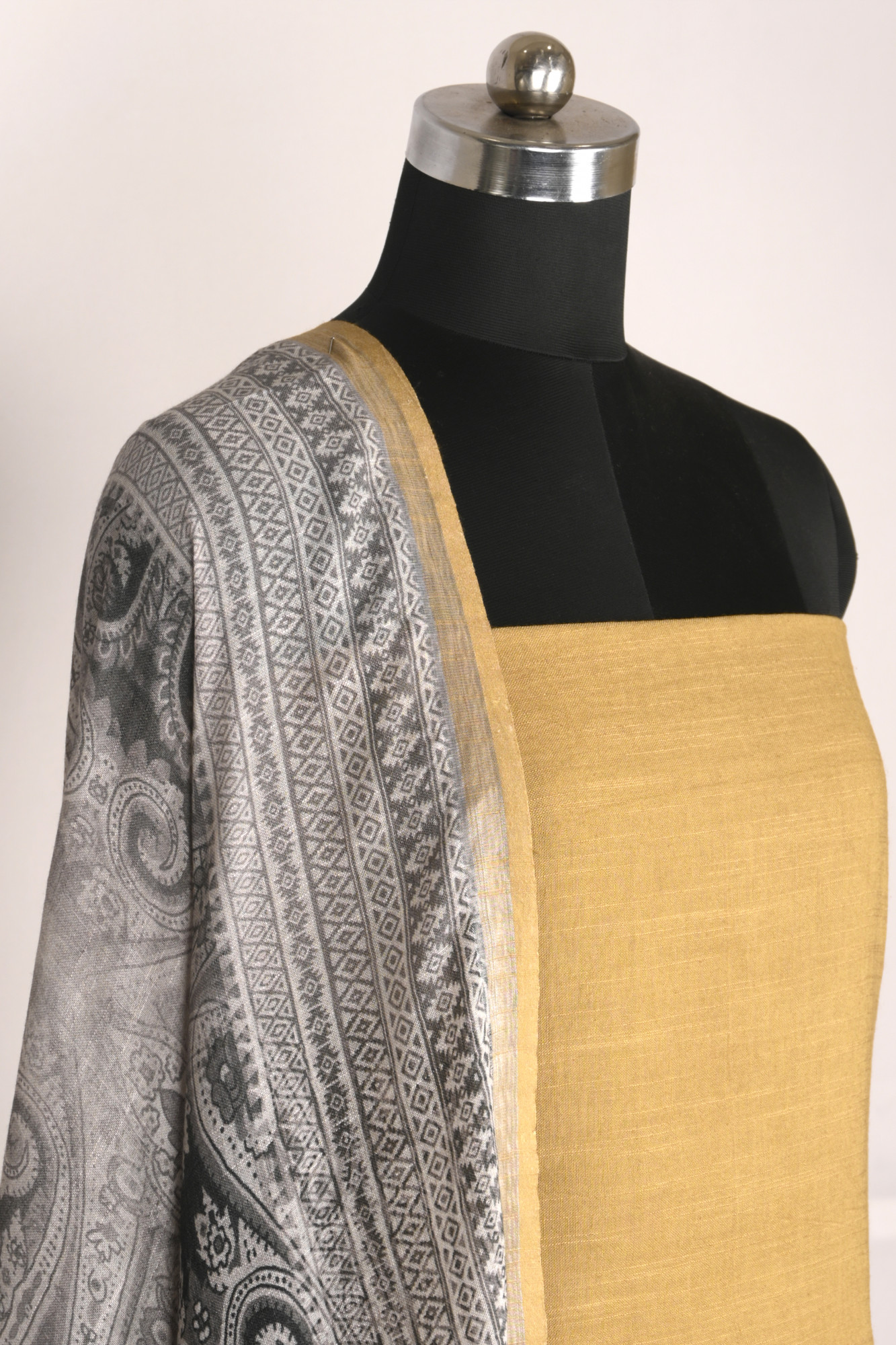 Mehandi Linen Beautiful Suit Set with Dupatta - 996-CTLN1111-5C