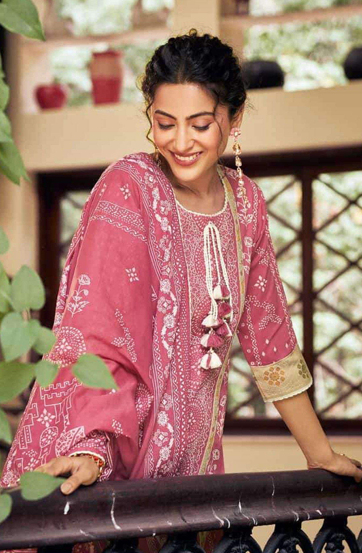 Rani Pure Cotton Beautiful Suit Set with Dupatta - ROS10163