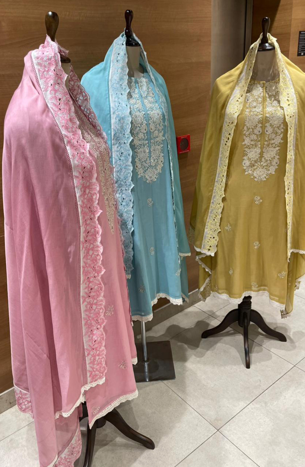 Blue Pure Mul Chanderi Embroidered Beautiful Suit Set with Dupatta - R157-SPR2594A