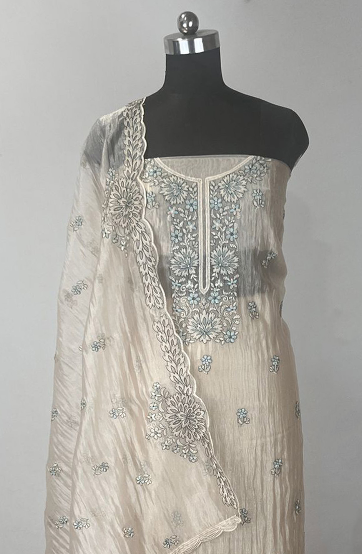 Firozee Mul cotton Beautiful Suit Set with Mul cotton Dupatta - 1020-5893A