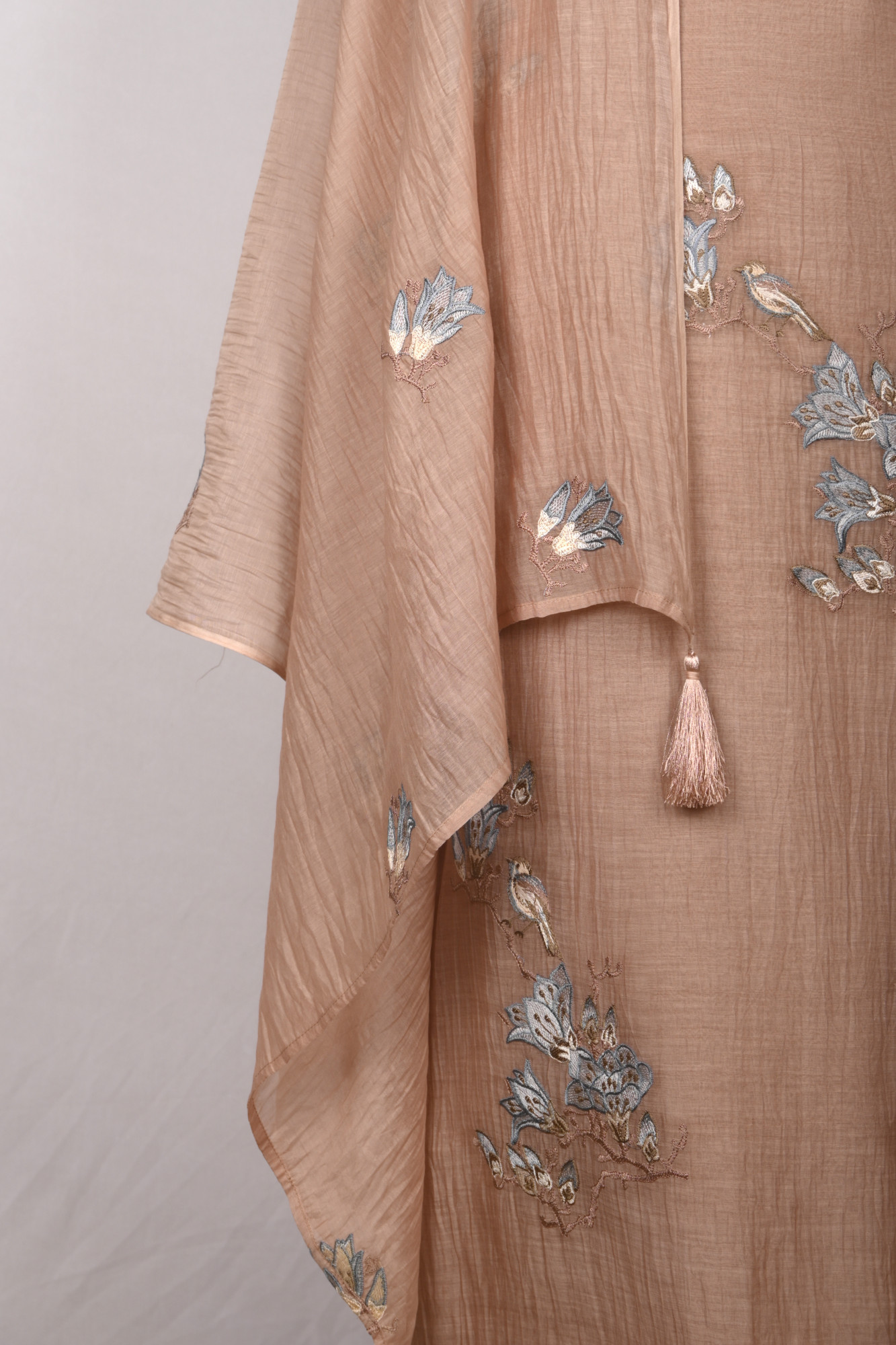 Peach Mul Cotton Beautiful Suit Set with Dupatta - 996-MCHEMB1107