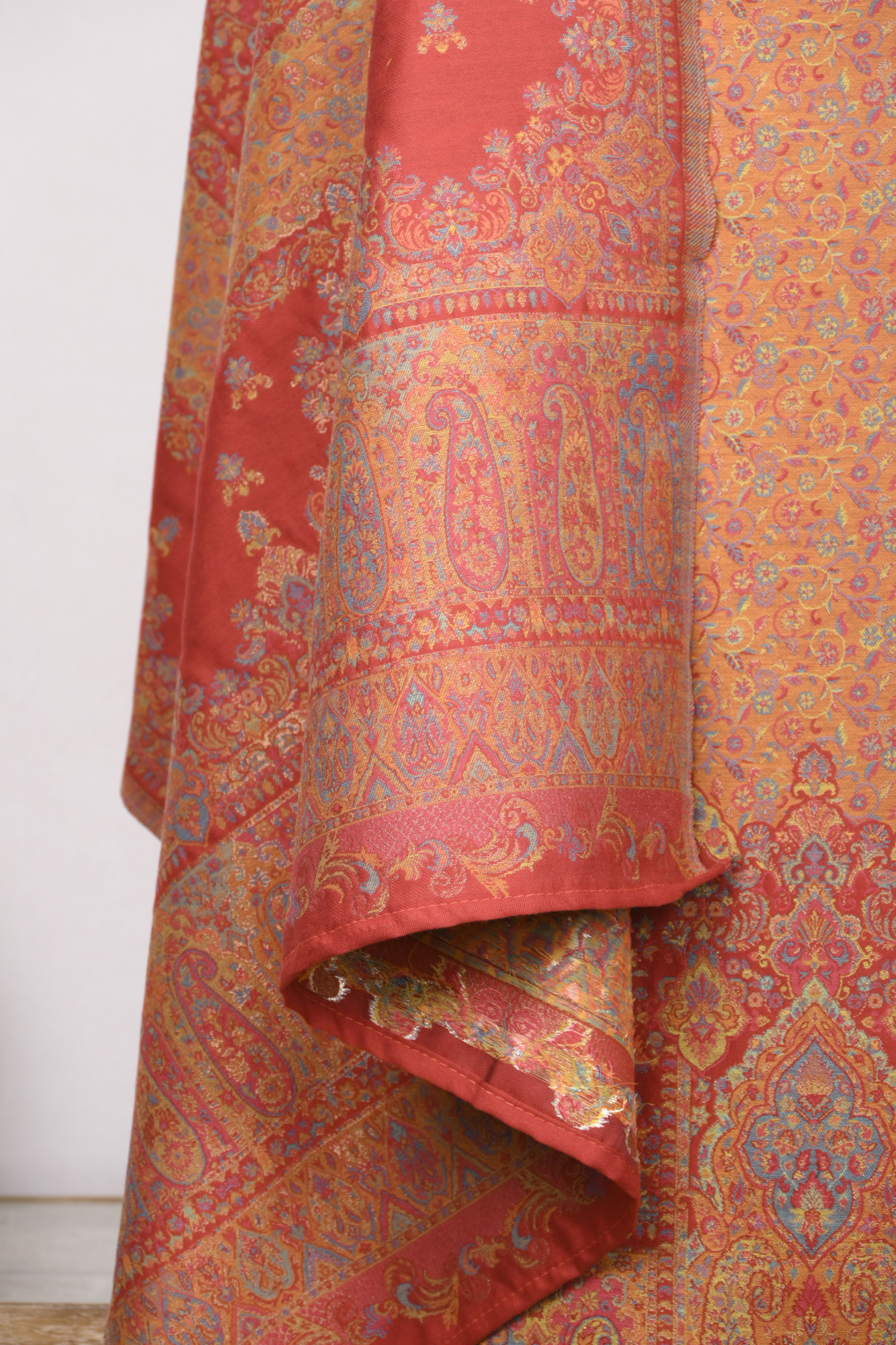 Maroon Pashmina Suit set with Dupatta- 1000-0411D