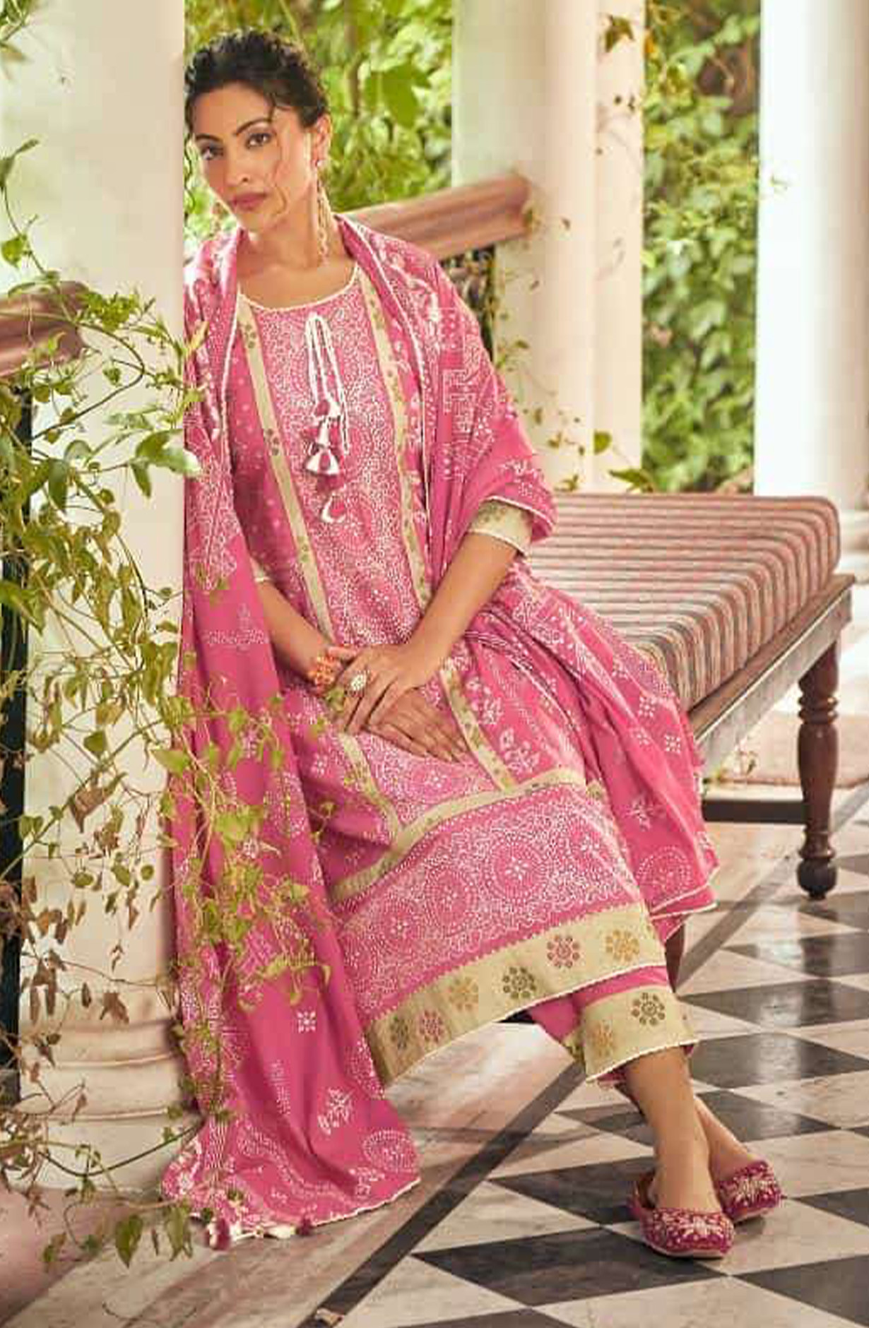 Rani Pure Cotton Beautiful Suit Set with Dupatta - ROS10163