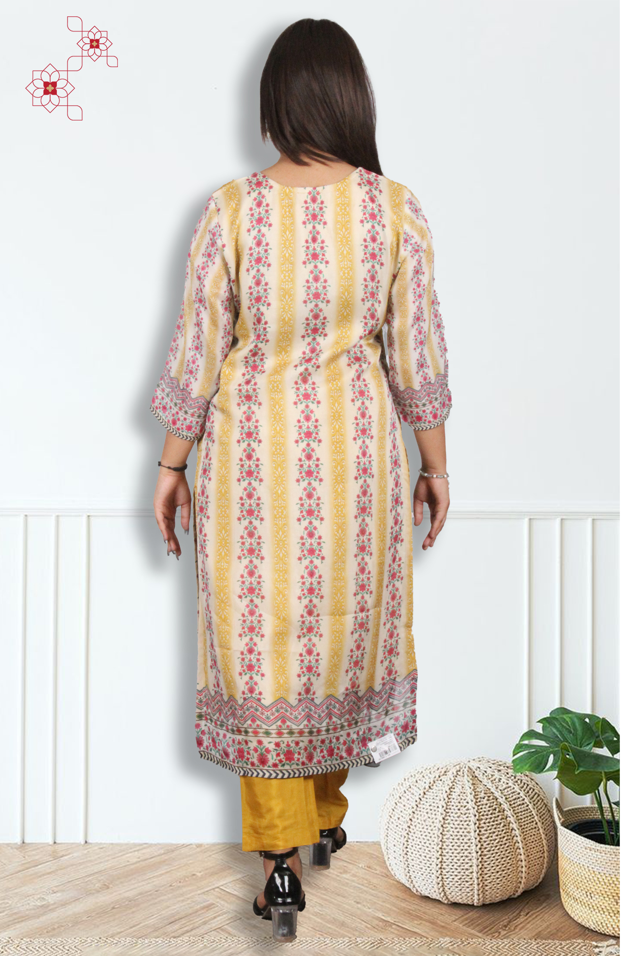 Mustard Yellow Readymade Modal Salwar Suit with Trendy Dupatta - 3103210830092 - Available Size XL to XXL