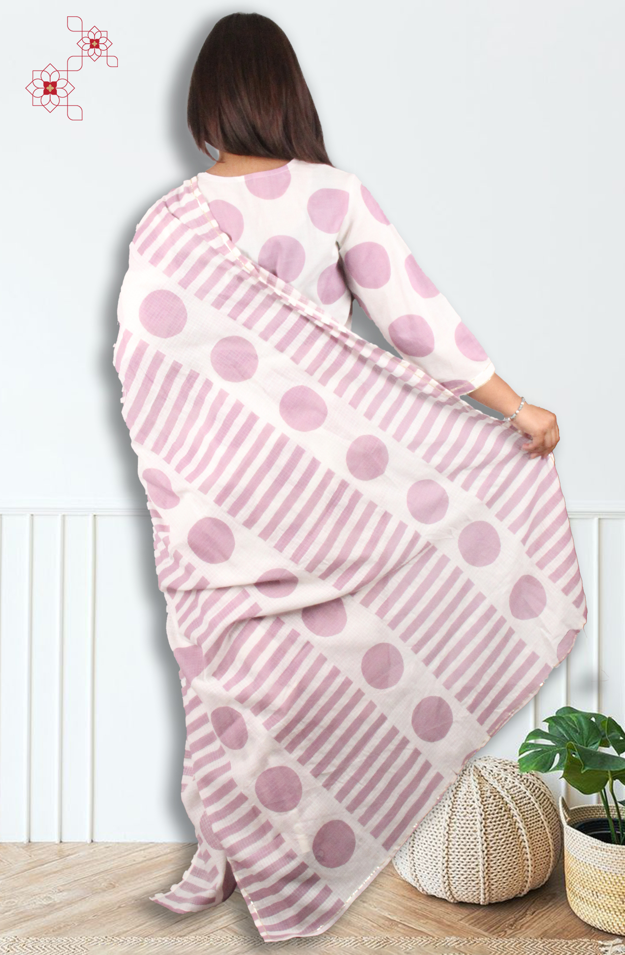 Pink Readymade Cotton Printed Salwar Suit with Dupatta - 3104511930039 - Available Size M to XXL