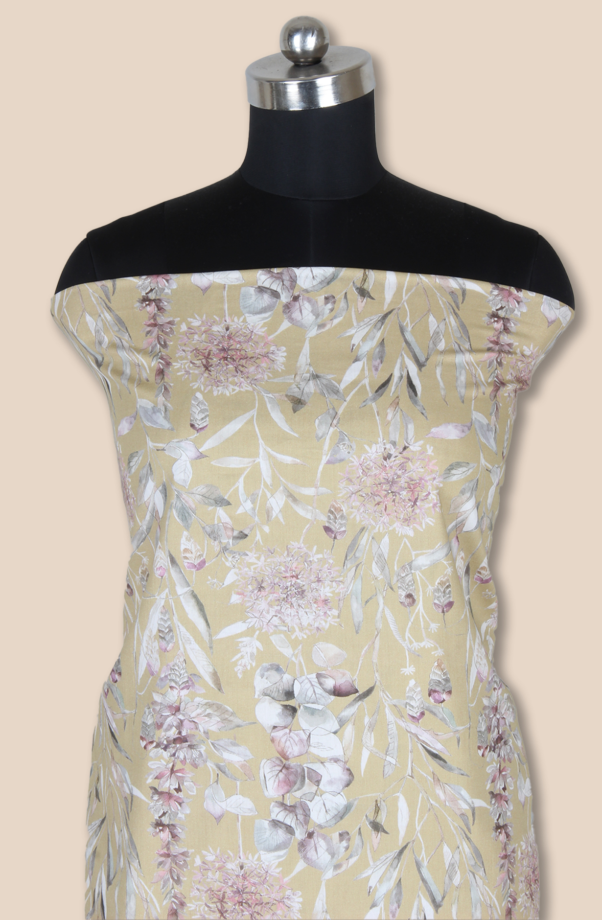 Mehndi Green Cotton Printed Unstitched Salwar Kameez - 319-2002C