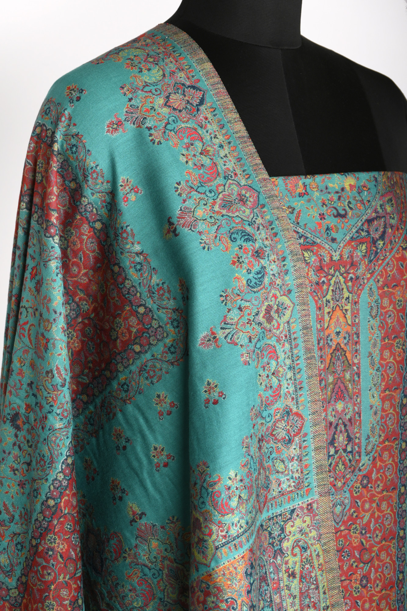 Firozee Pashmina Suit set with Dupatta- 1000-0411A