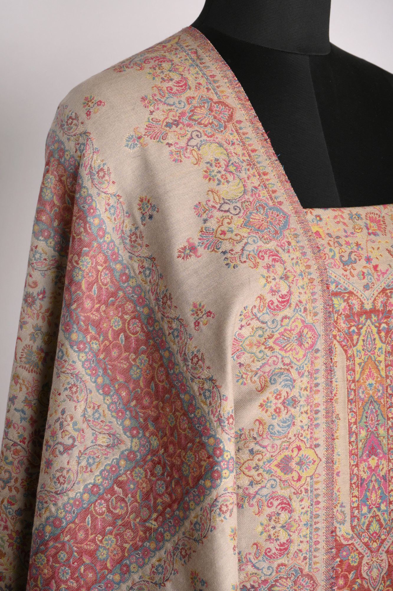 Brown Pashmina Suit set with Dupatta- 1000-0455F