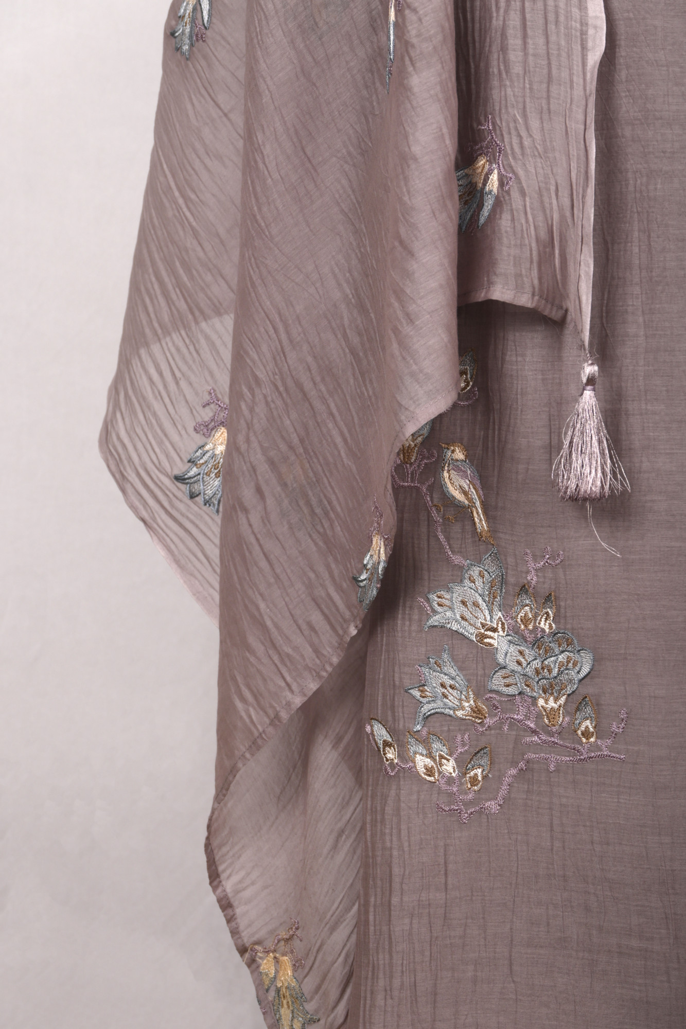 Mauve Mul Cotton Beautiful Suit Set with Dupatta - 996-MCHEMB1107A