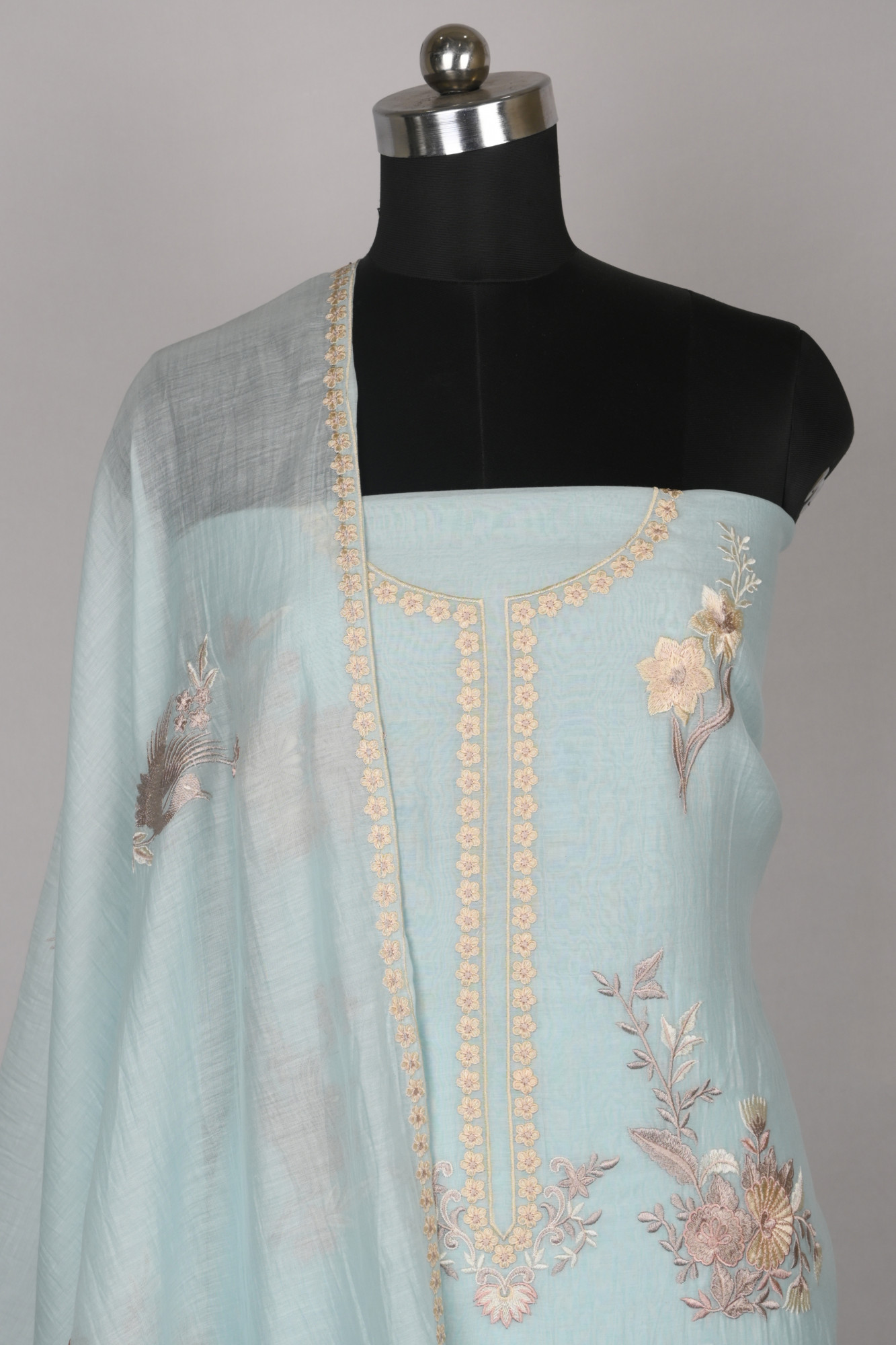 Firozee Mul Cotton Beautiful Suit Set with Dupatta - 996-MCHEMB1109