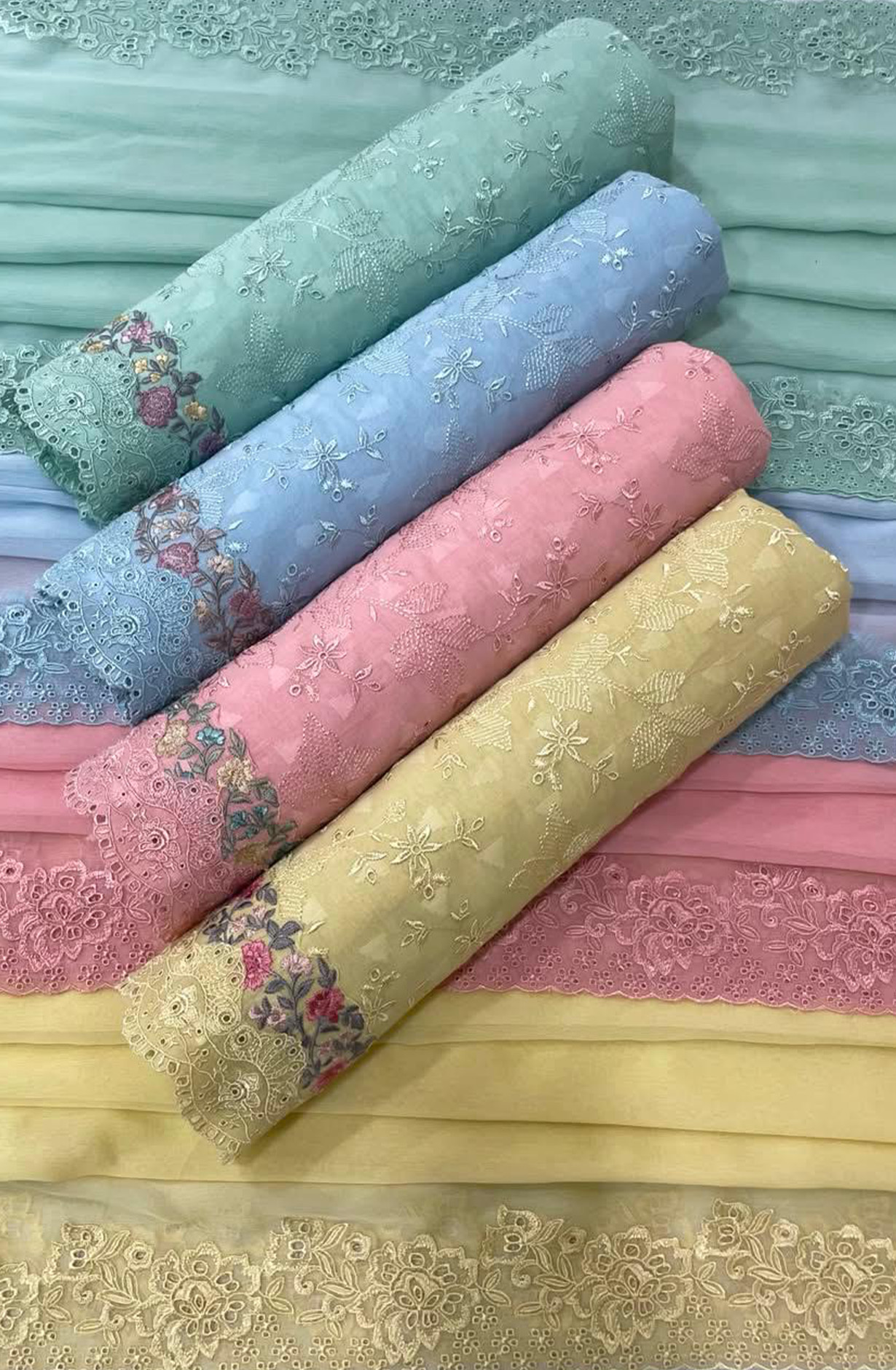 Green Pure Cotton Butta Beautiful Suit Set with Dupatta - TANNSF133A