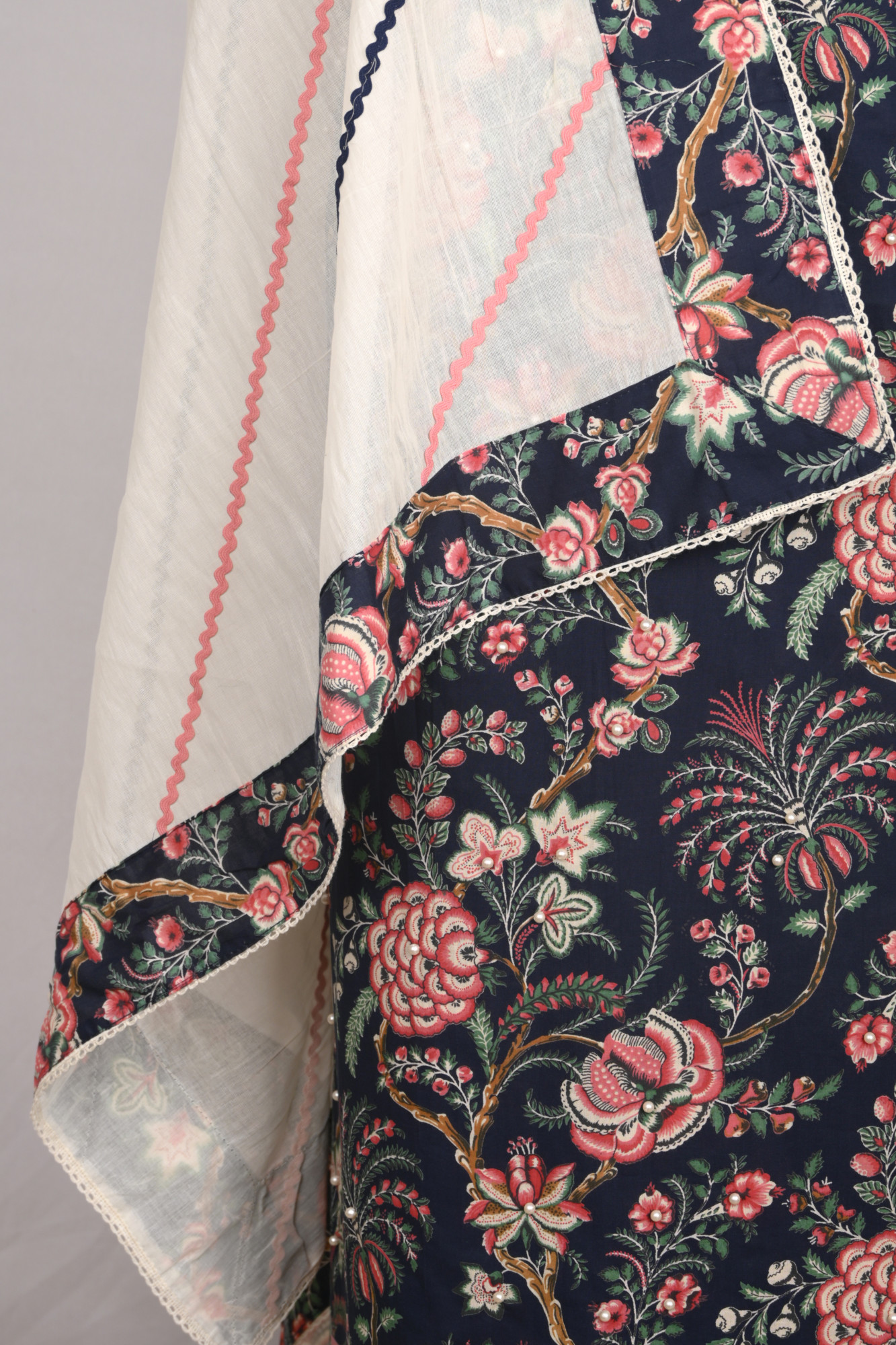 Blue Cotton Beautiful Suit Set with Dupatta - 944-1520A