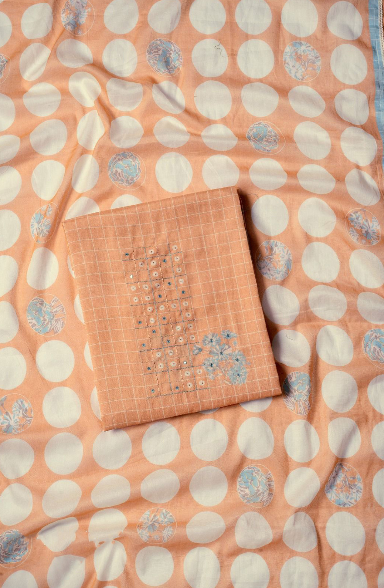 Orange Mal Chanderi Silk Digital Printed Suit with Dupatta - VARV74D