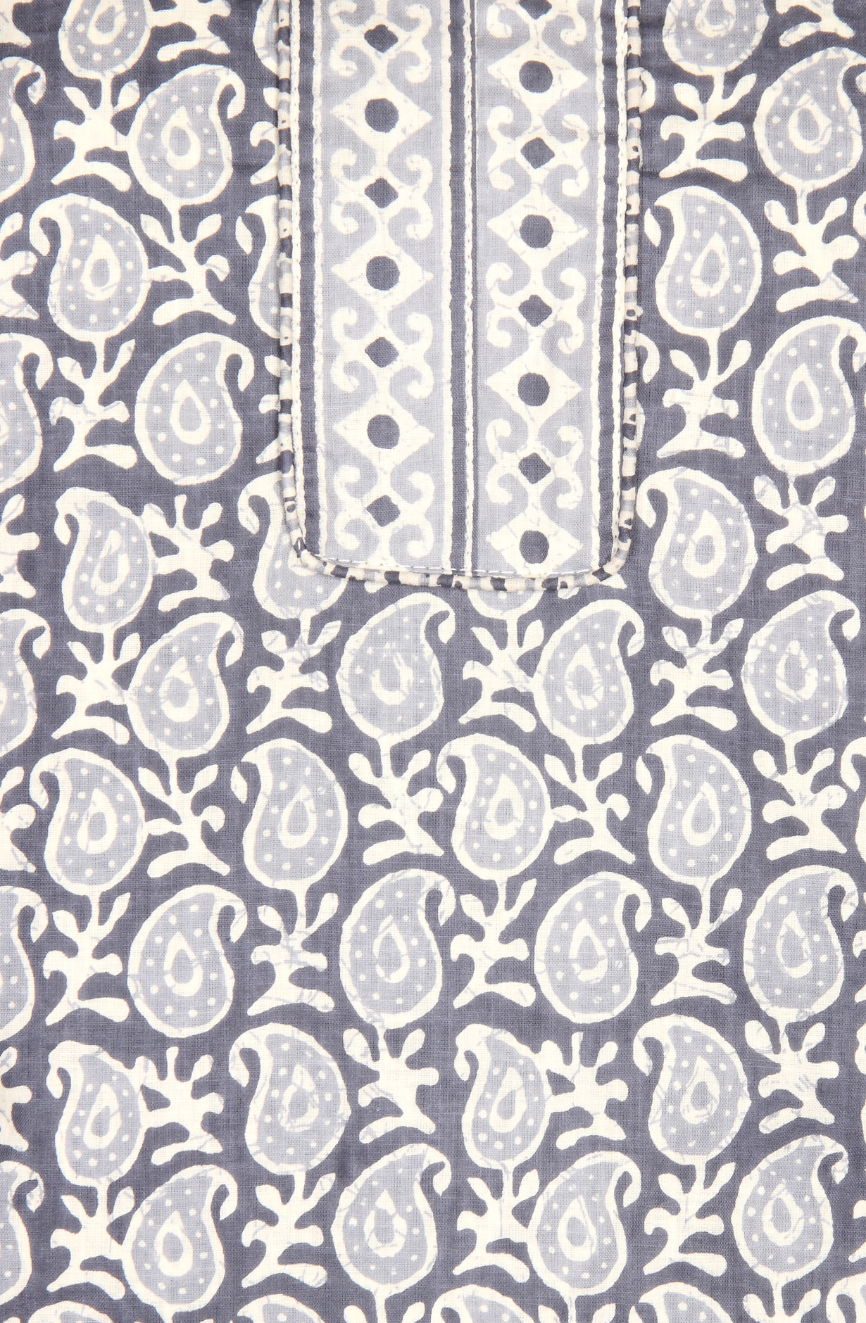 Grey Cotton Print Salwar Kameez - 657-1020069