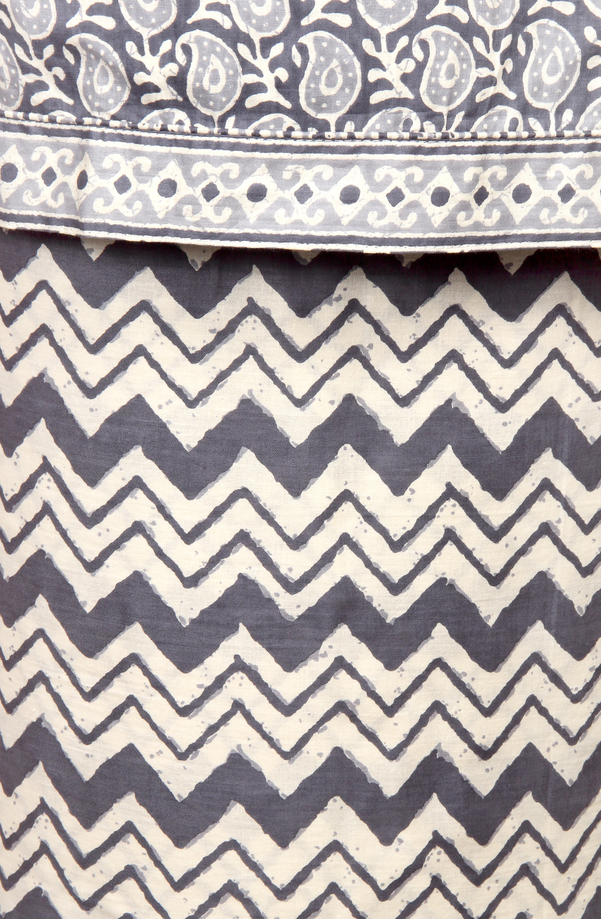 Grey Cotton Print Salwar Kameez - 657-1020069