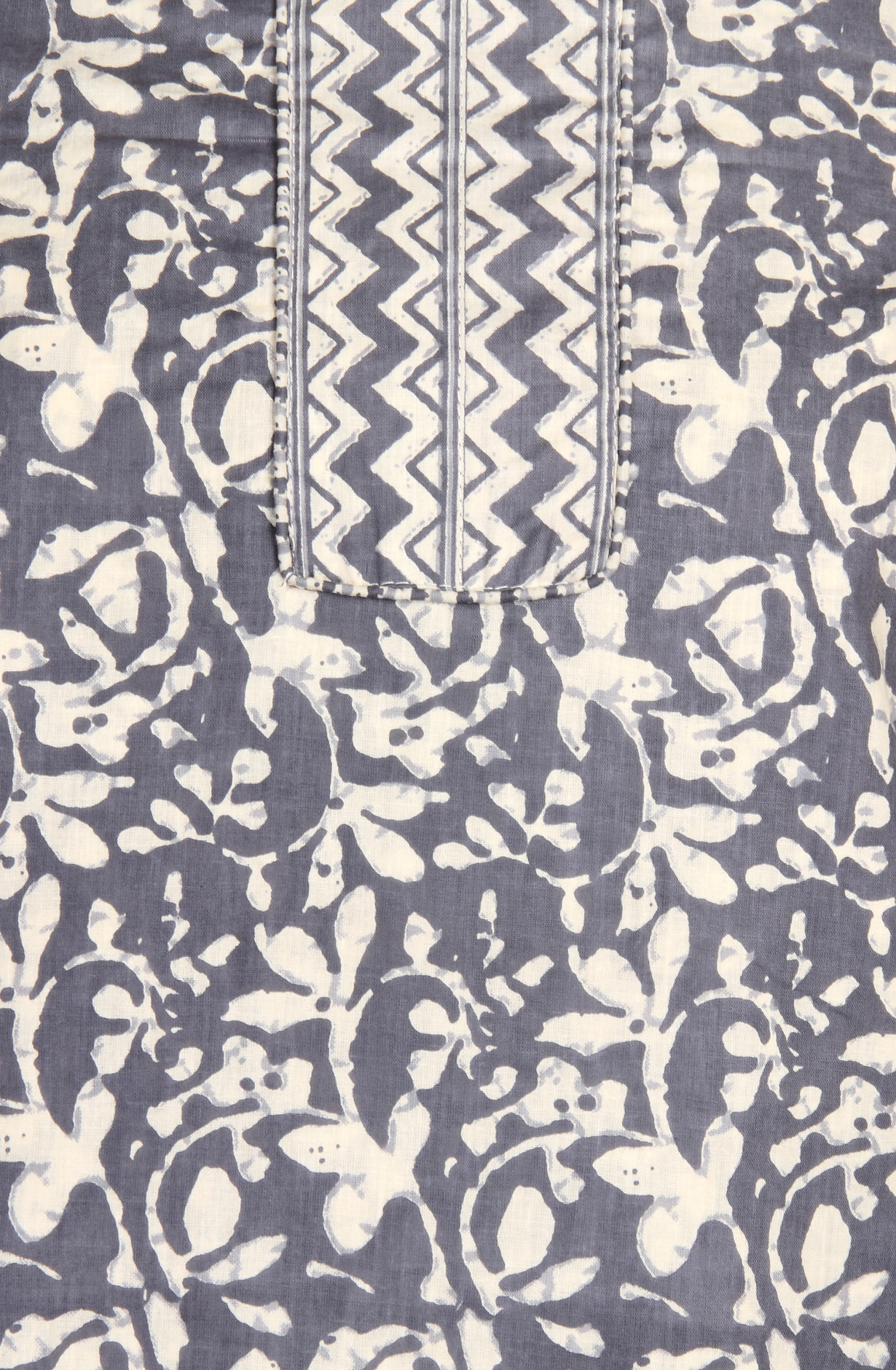 Grey Cotton Printed Salwar Kameez - 657-1020072