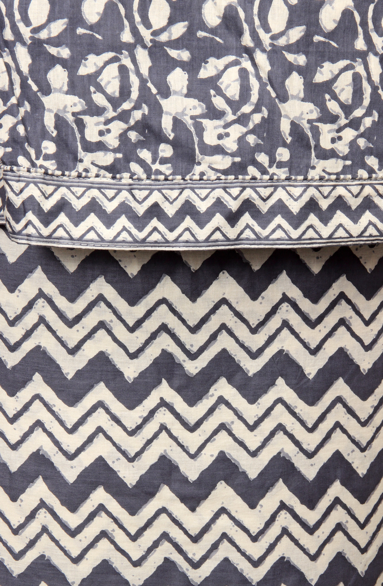 Grey Cotton Printed Salwar Kameez - 657-1020072