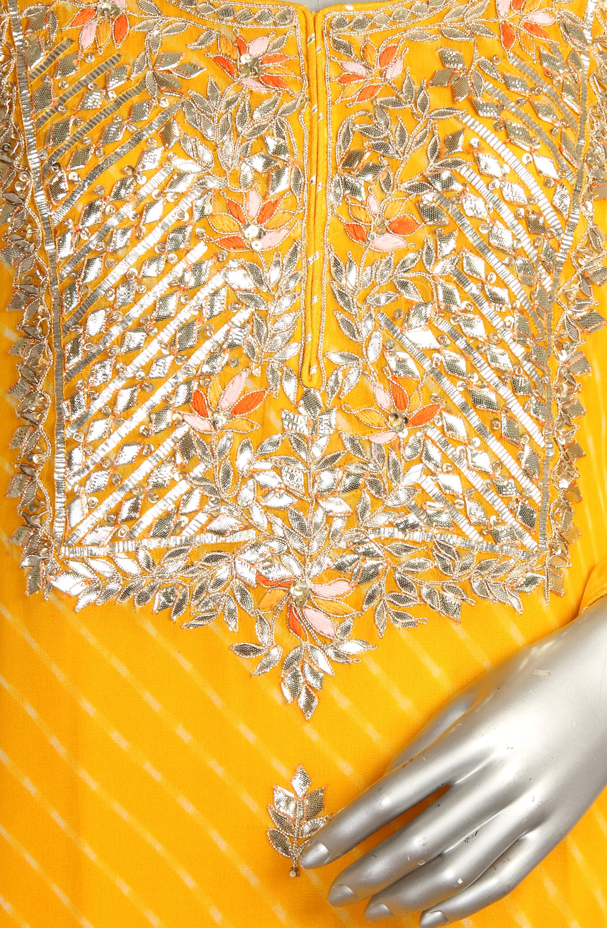 Designer Yellow Ready-to-Wear Georgette Sharara Suit with Chiffon Dupatta - 691-F7069-6A