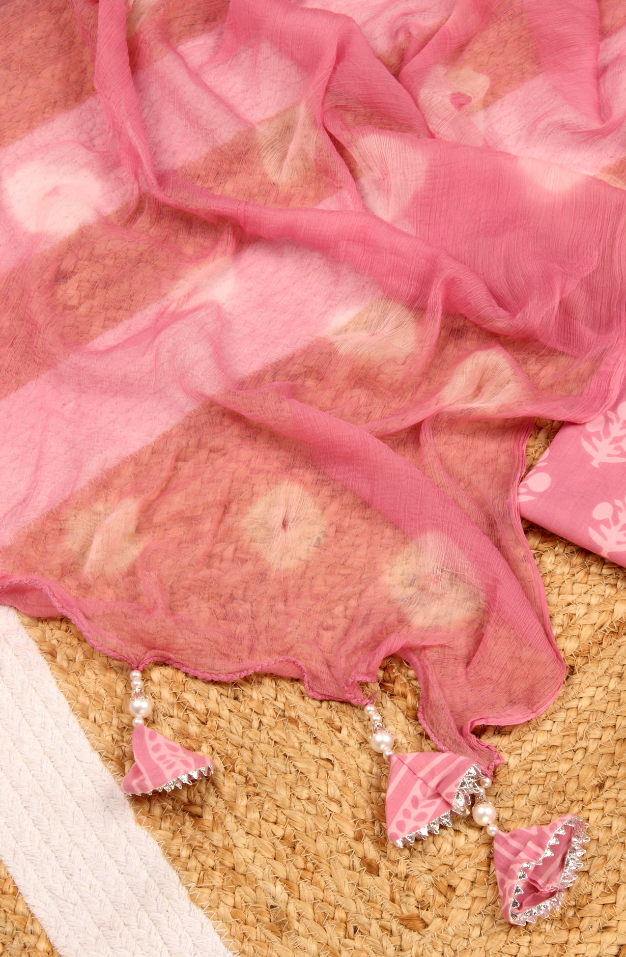 Mauve Cotton Unstitched Salwar suit with Chiffon Dupatta - 693-AAJ1315