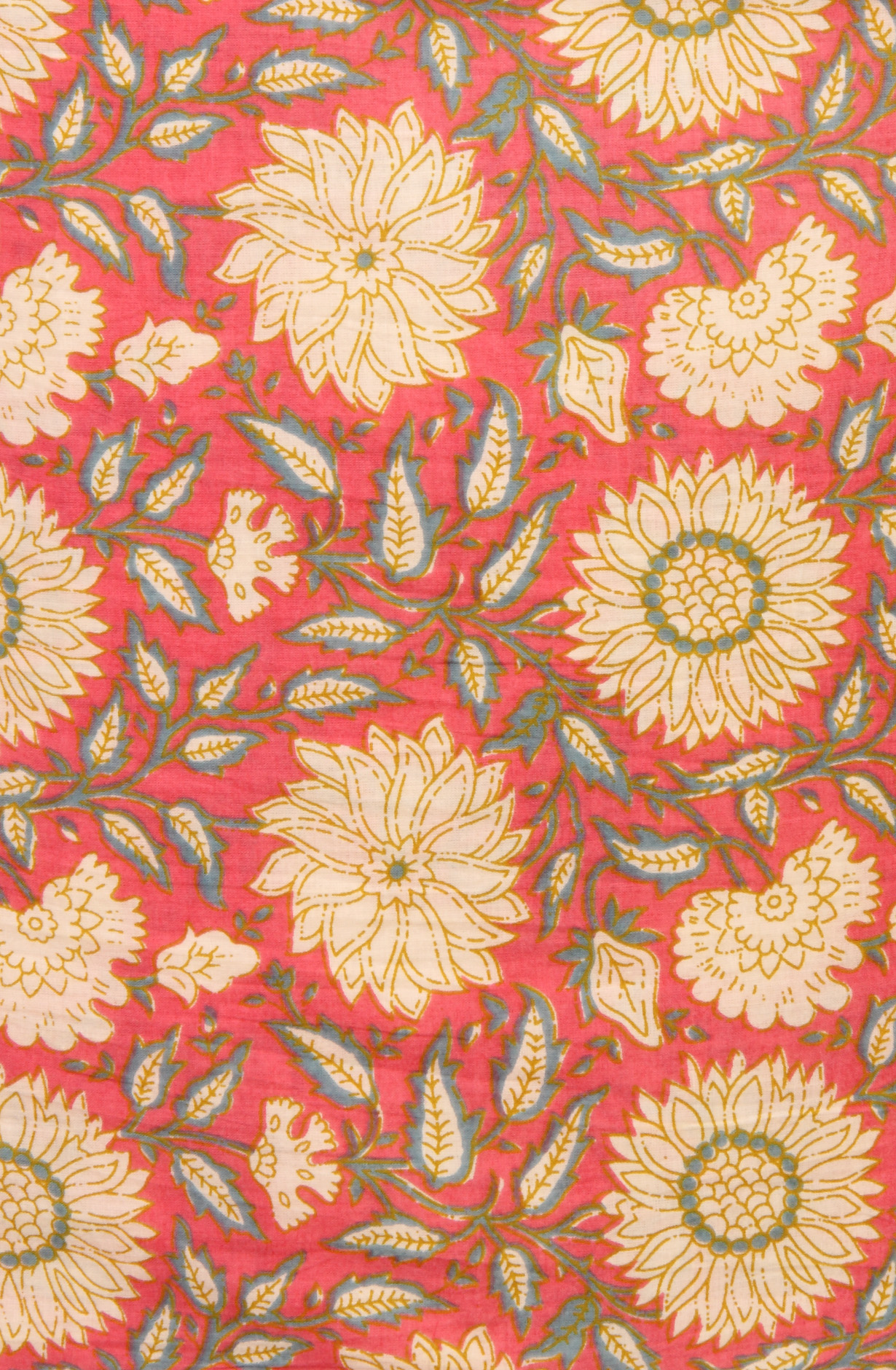 Pink Cotton Printed Salwar Suit with Dupatta - 693-AGJ50178