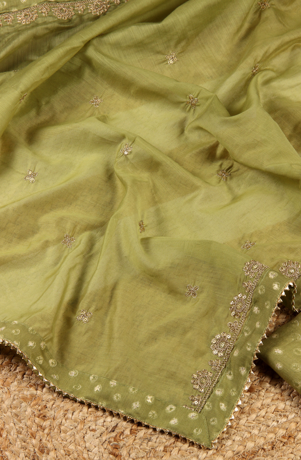 Mehndi Green Modal Salwar Suit with Dupatta - 693-BFC16203