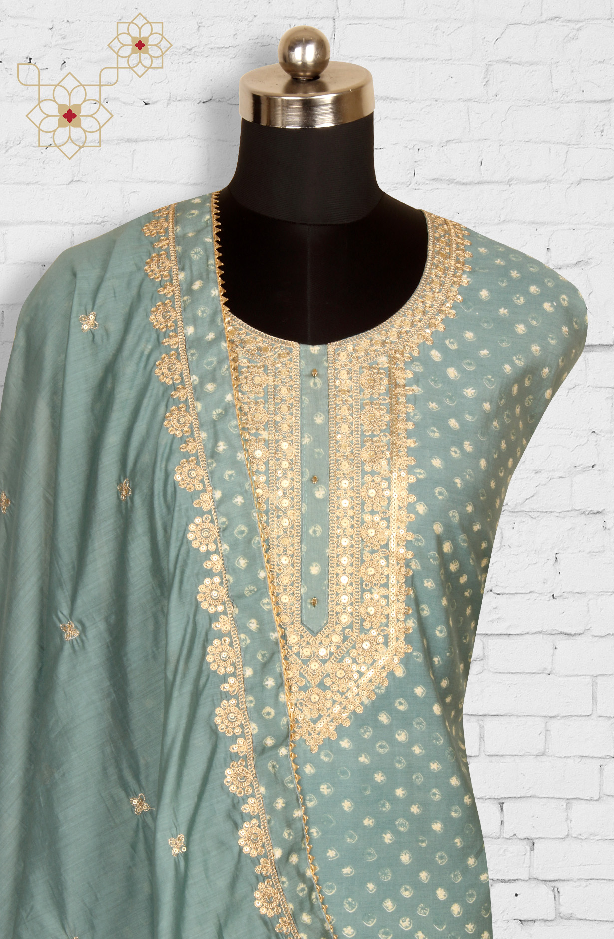 Pastel Green Modal Salwar Suit with Dupatta - 693-BFC16203A