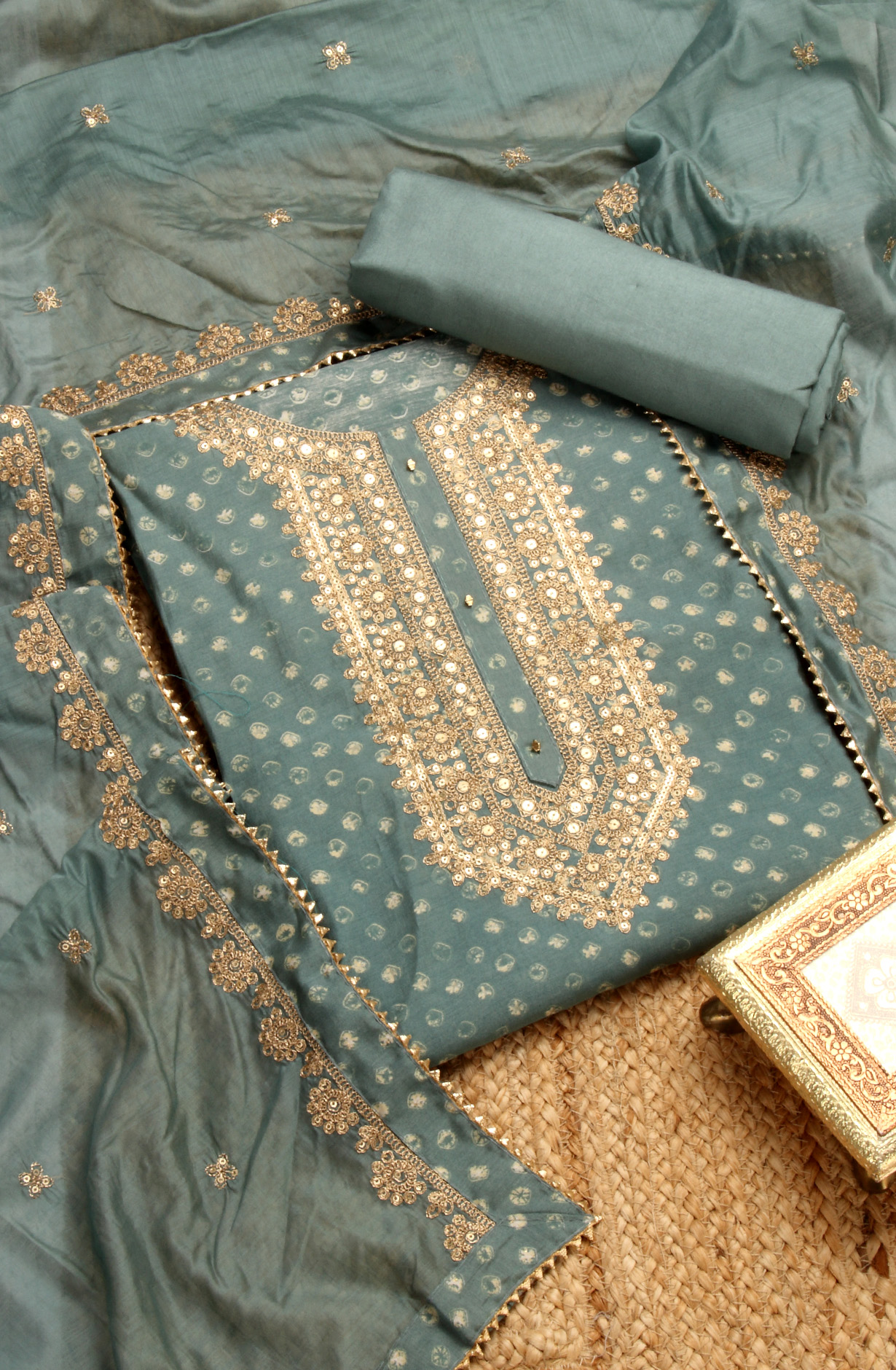 Pastel Green Modal Salwar Suit with Dupatta - 693-BFC16203A