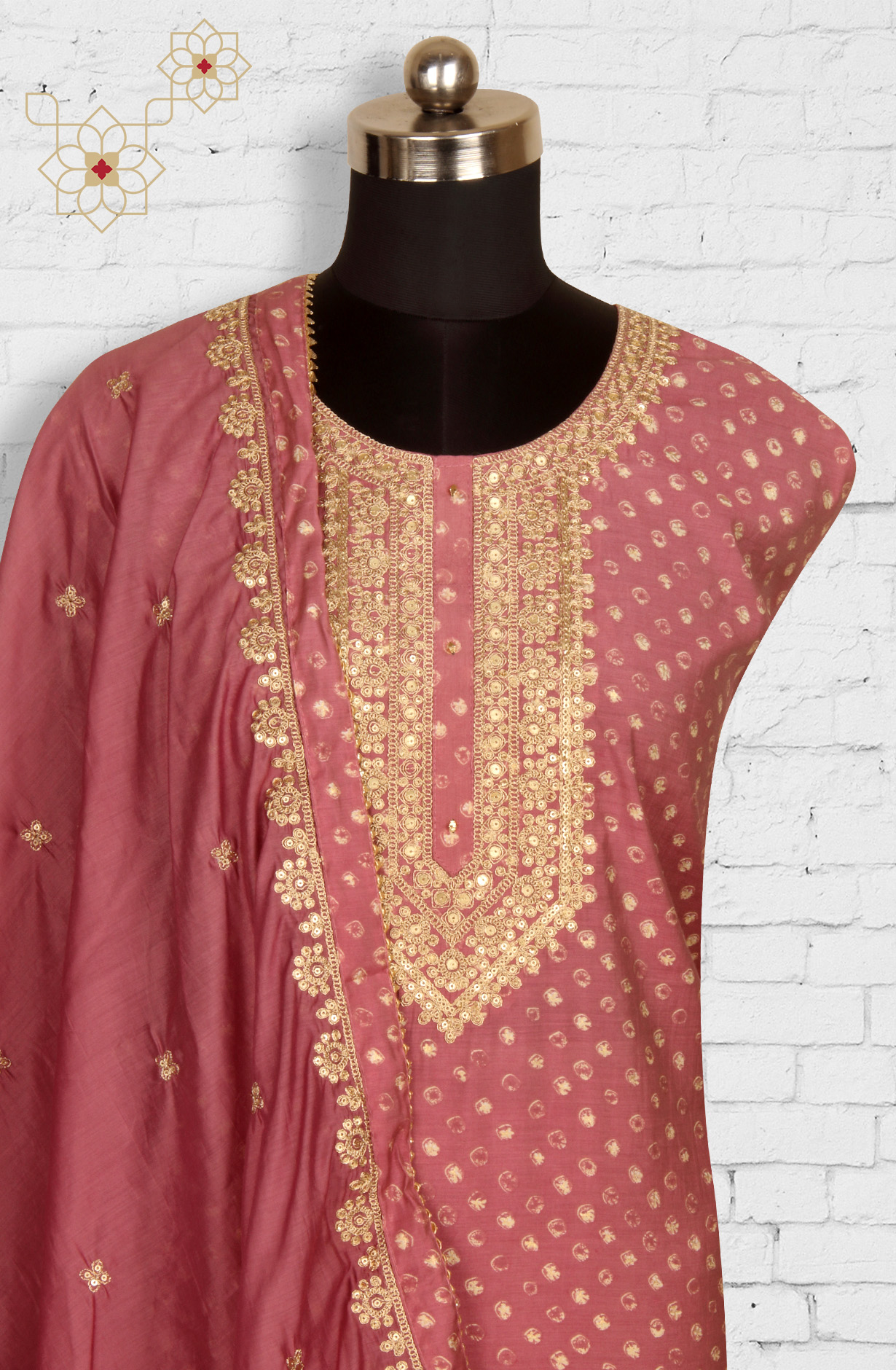 Mauve Modal Salwar Suit with Dupatta - 693-BFC16203B