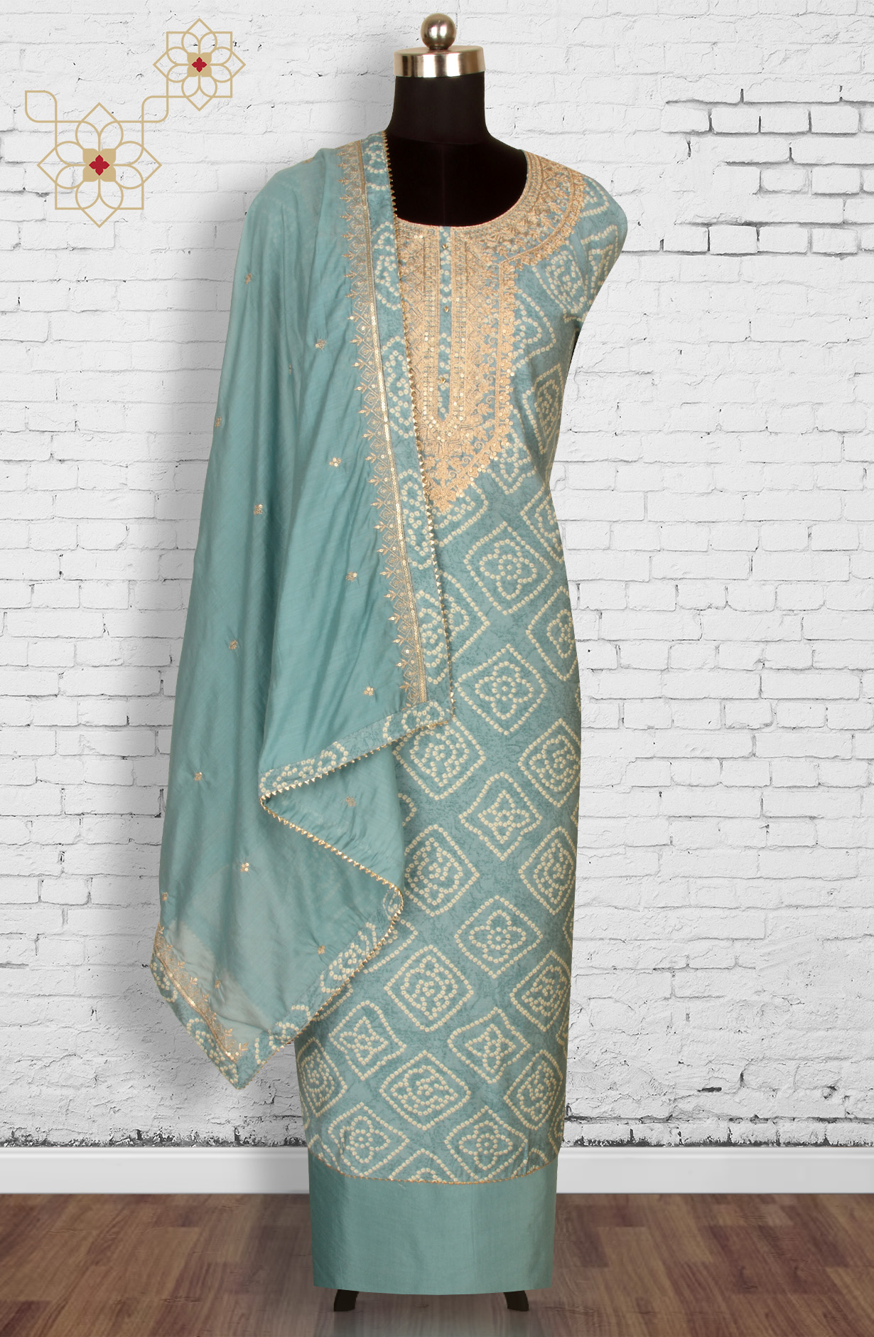 Pastel Green Modal Salwar Suit with Dupatta - 693-BFC16242B