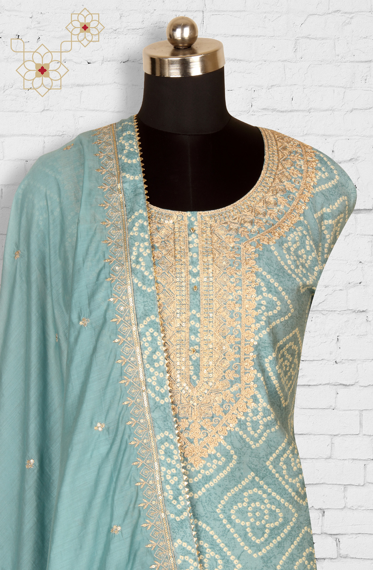 Pastel Green Modal Salwar Suit with Dupatta - 693-BFC16242B