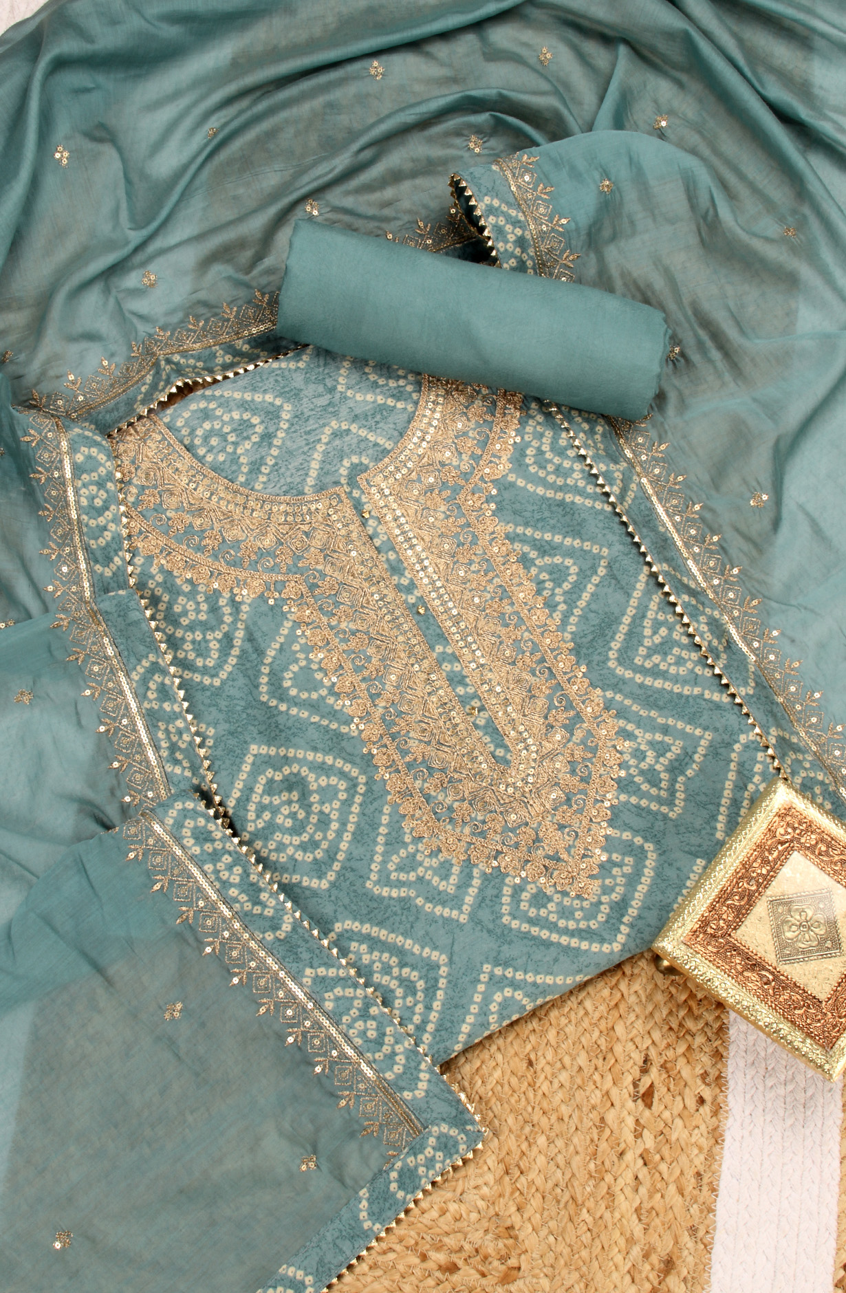 Pastel Green Modal Salwar Suit with Dupatta - 693-BFC16242B