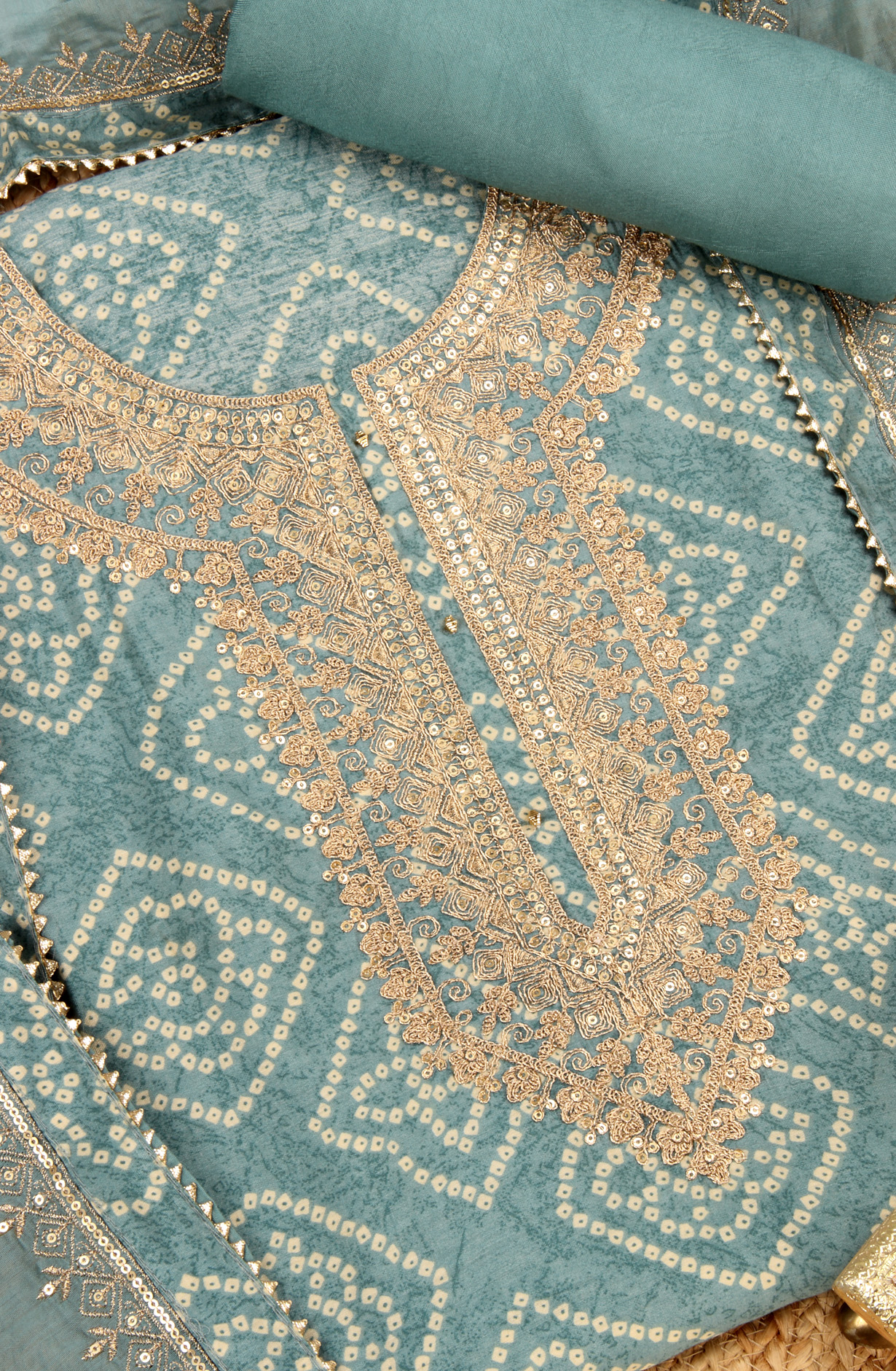 Pastel Green Modal Salwar Suit with Dupatta - 693-BFC16242B