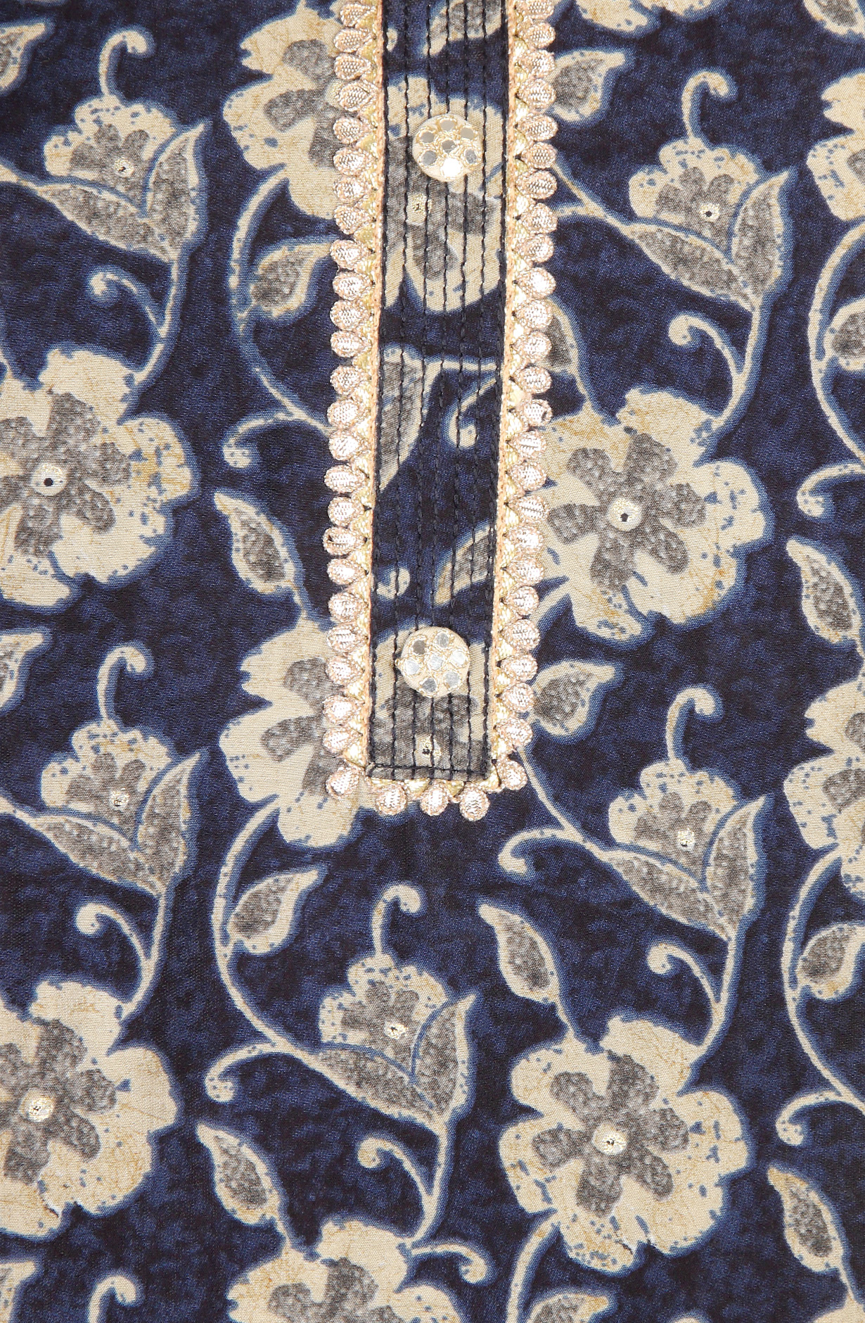 Blue Modal Unstitched Salwar Kameez with Chiffon Dupatta - 693-JDF2434