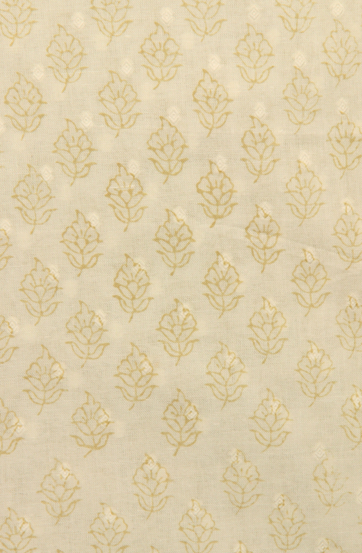 Cream Cotton Printed with Lace Work Salwar Suit with Chiffon Dupatta - 693-JDF2604