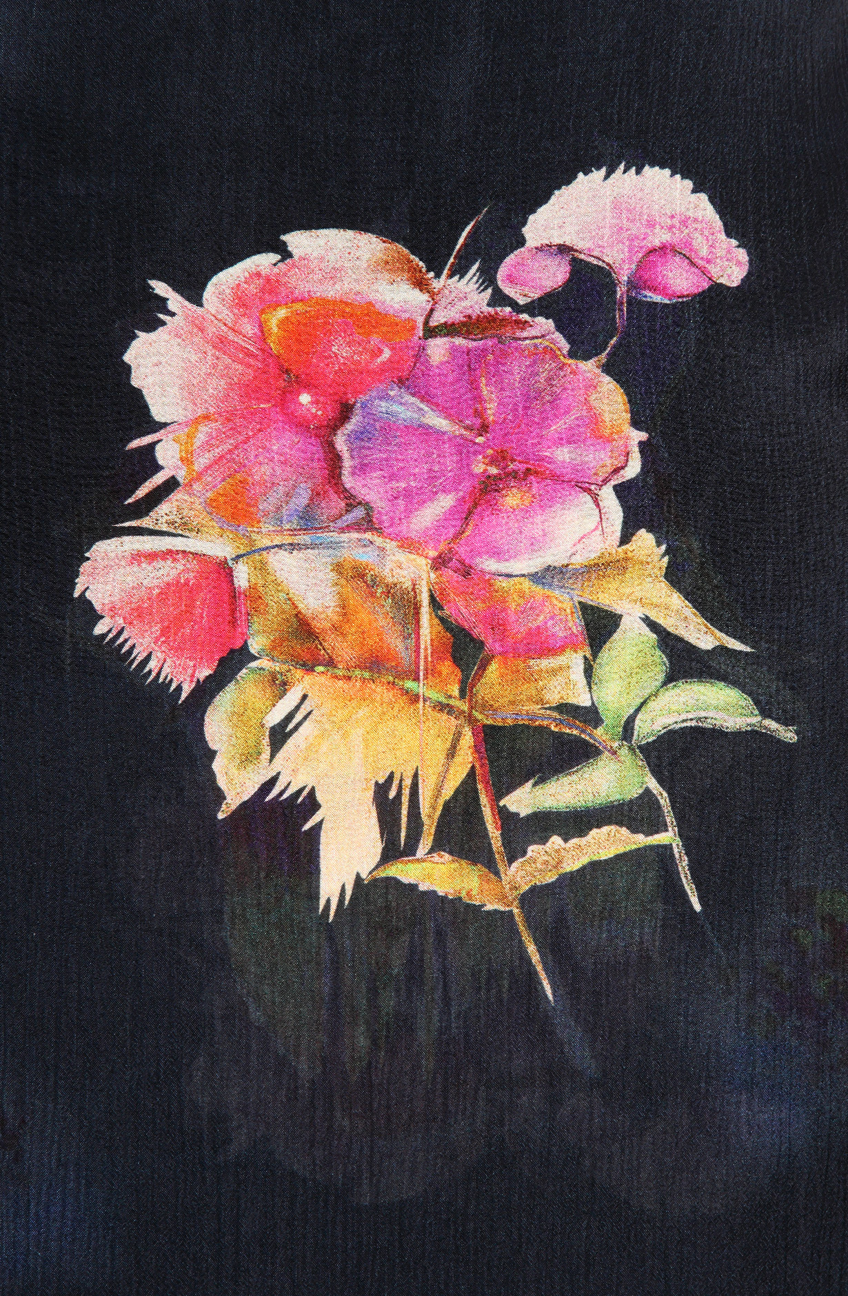 Dark Blue Chinon Digital Printed Suit-sets with Chiffon Dupatta - 693-JFJ444A