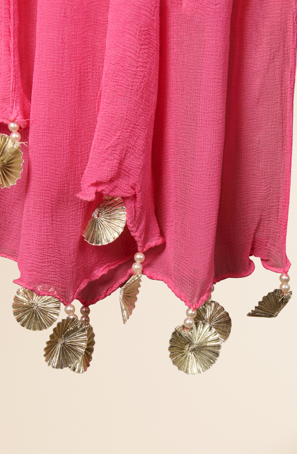 Pink Cotton Printed Salwar Suit with Chiffon Dupatta - 693-MSC22419A