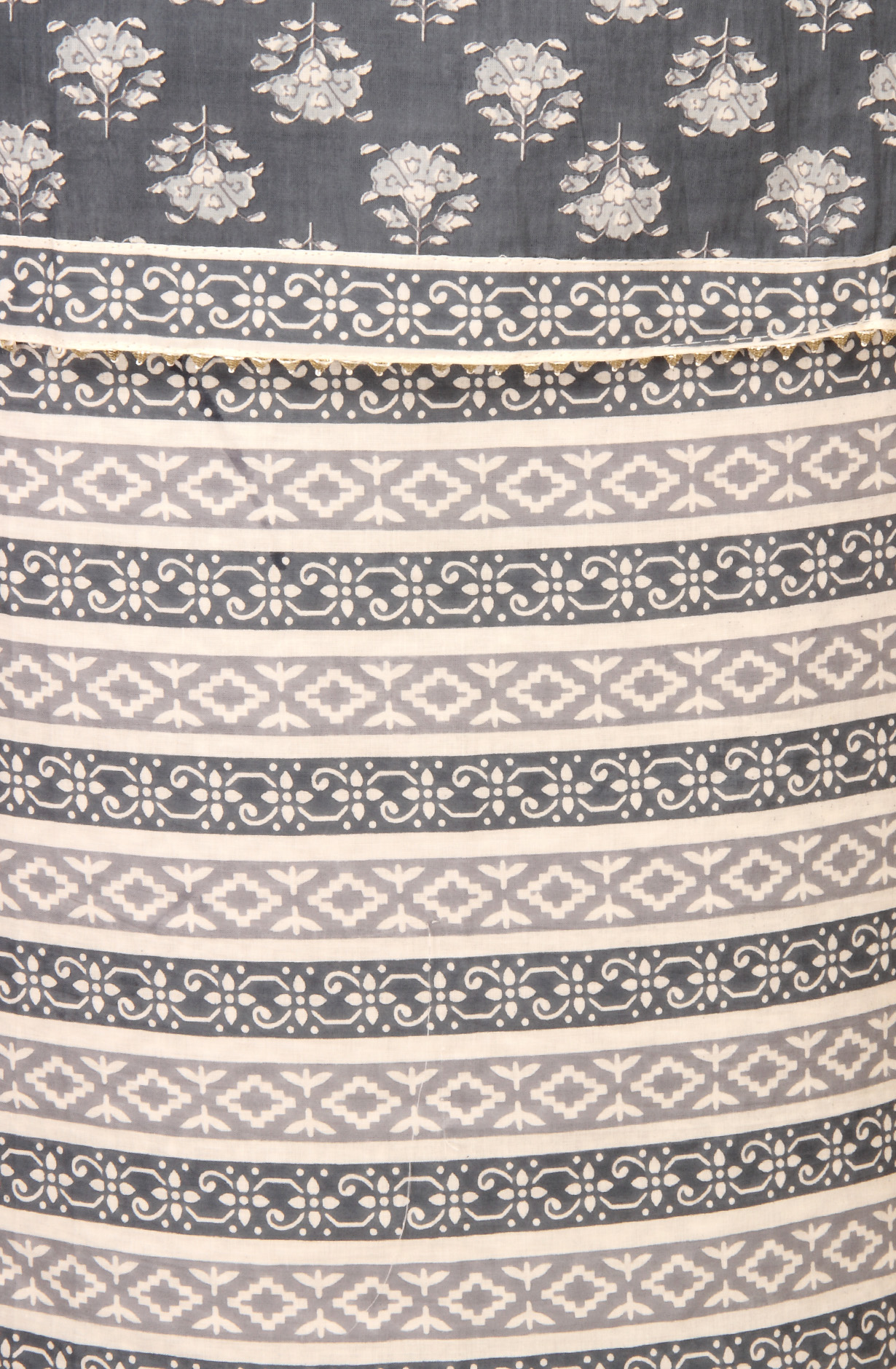 Grey Cotton Unstitched Printed Salwar Dress Material - 693-MSC22483