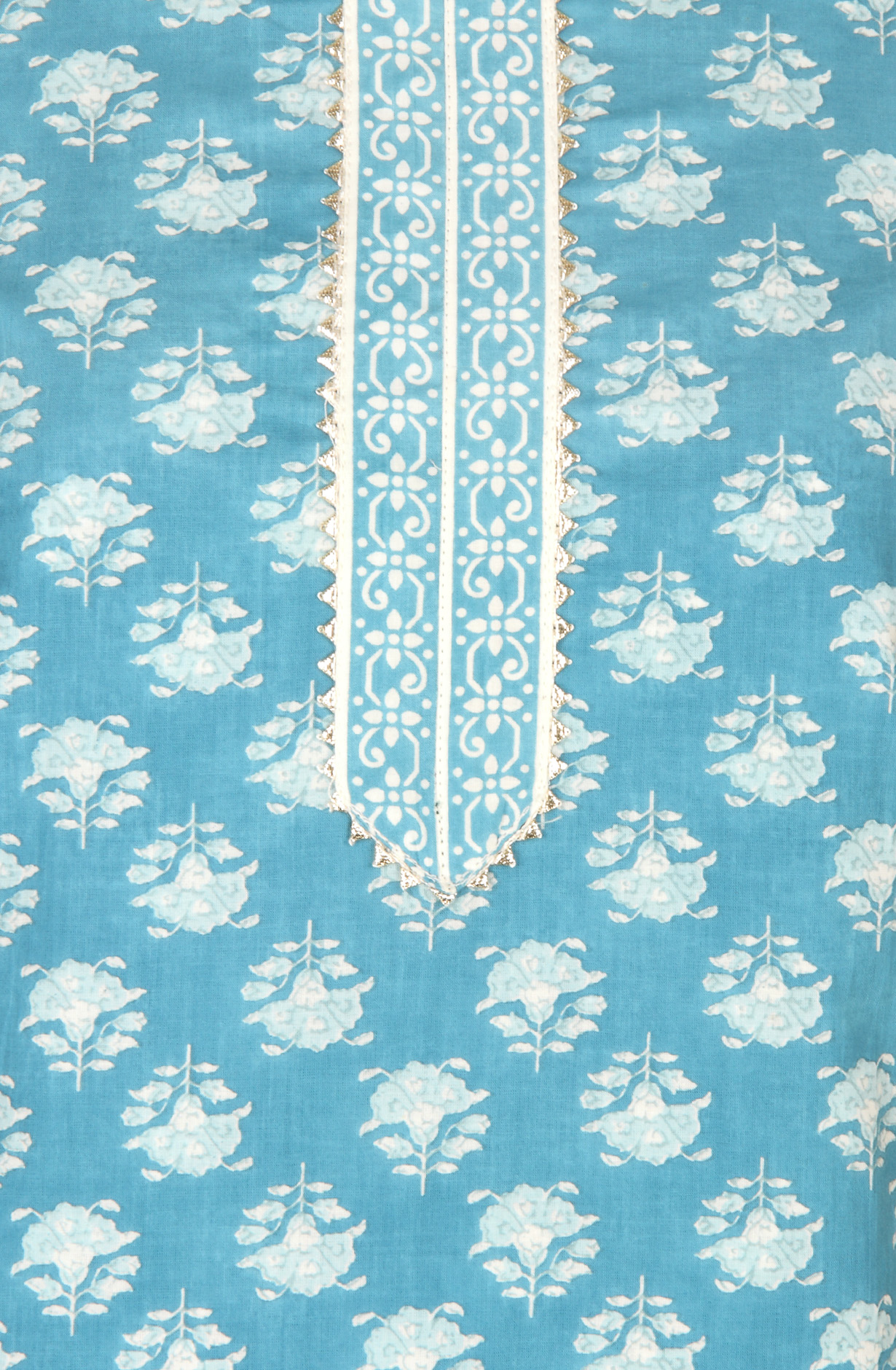 Pastel Blue Cotton Unstitched Printed Salwar Dress Material - 693-MSC22483B