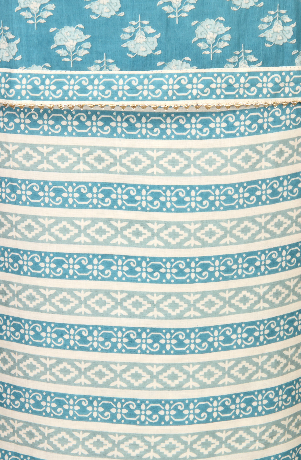 Pastel Blue Cotton Unstitched Printed Salwar Dress Material - 693-MSC22483B