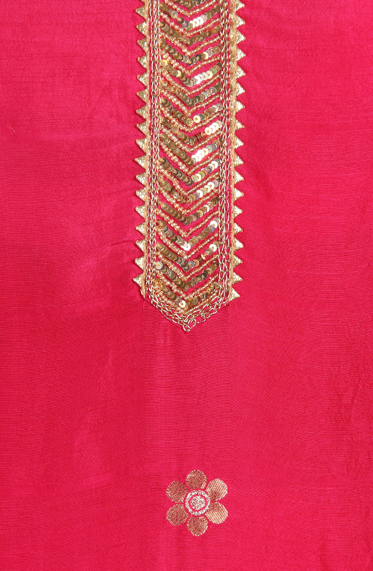 Rani Pink Beautiful Silk Salwar Suit with Banarasi Dupatta - 693-PFJ4082-1A