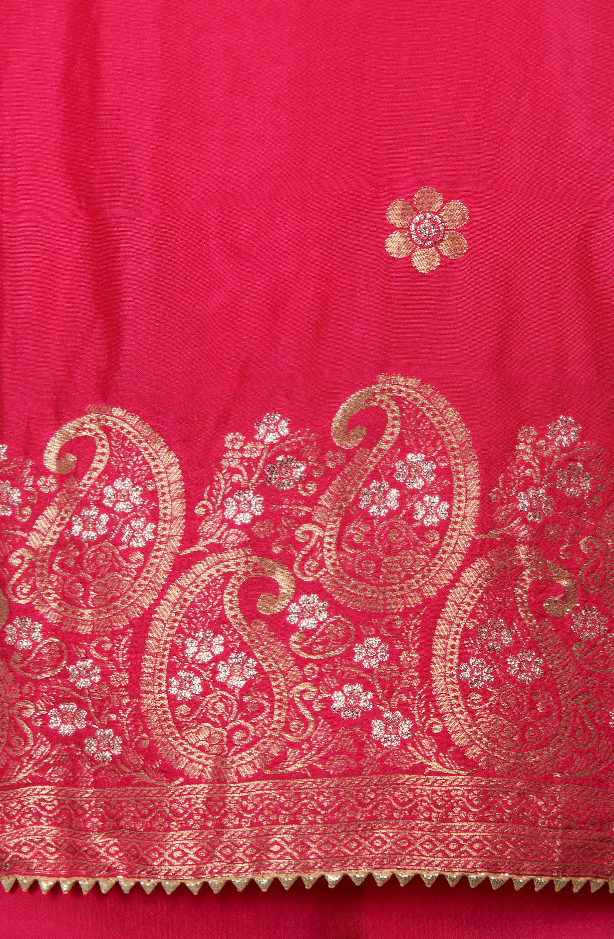 Rani Pink Beautiful Silk Salwar Suit with Banarasi Dupatta - 693-PFJ4082-1A