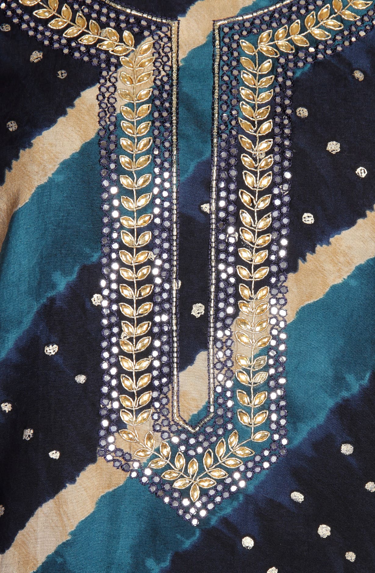 Multicolor Modal Silk Unstitched Suit with Chiffon Dupatta - 693-RVC7276